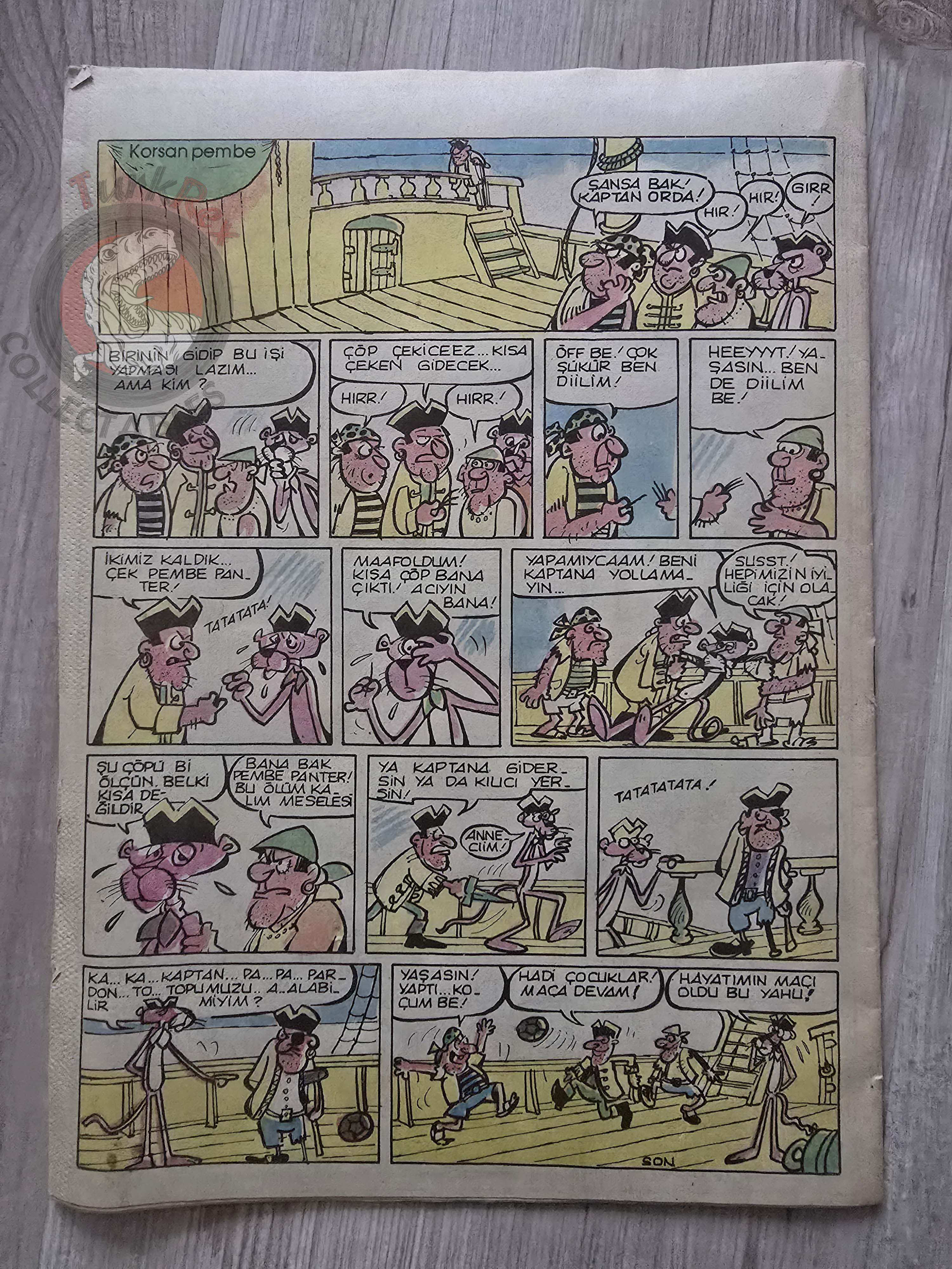 The Pink Panther 80s Turkish Comic Turkey Bulvar Gazetesi