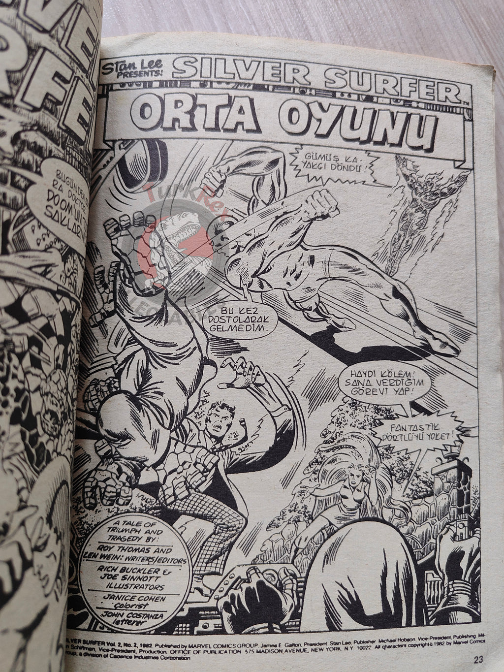 Silver Surfer Vol #5 1989 Turkish Comic Turkey Fantastic Four #155 #156 #157 Hulk #250