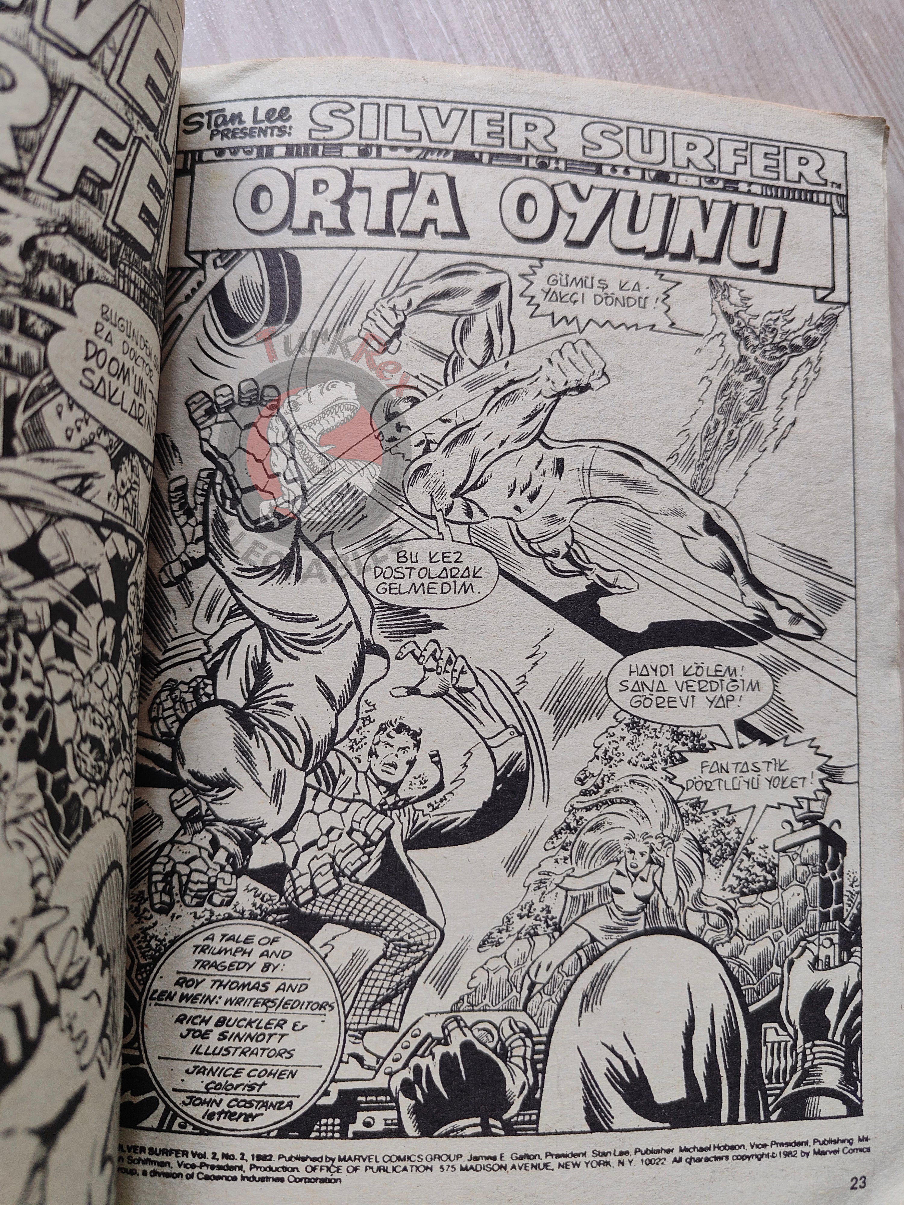 Silver Surfer Vol #5 1989 Turkish Comic Turkey Fantastic Four #155 #156 #157 Hulk #250