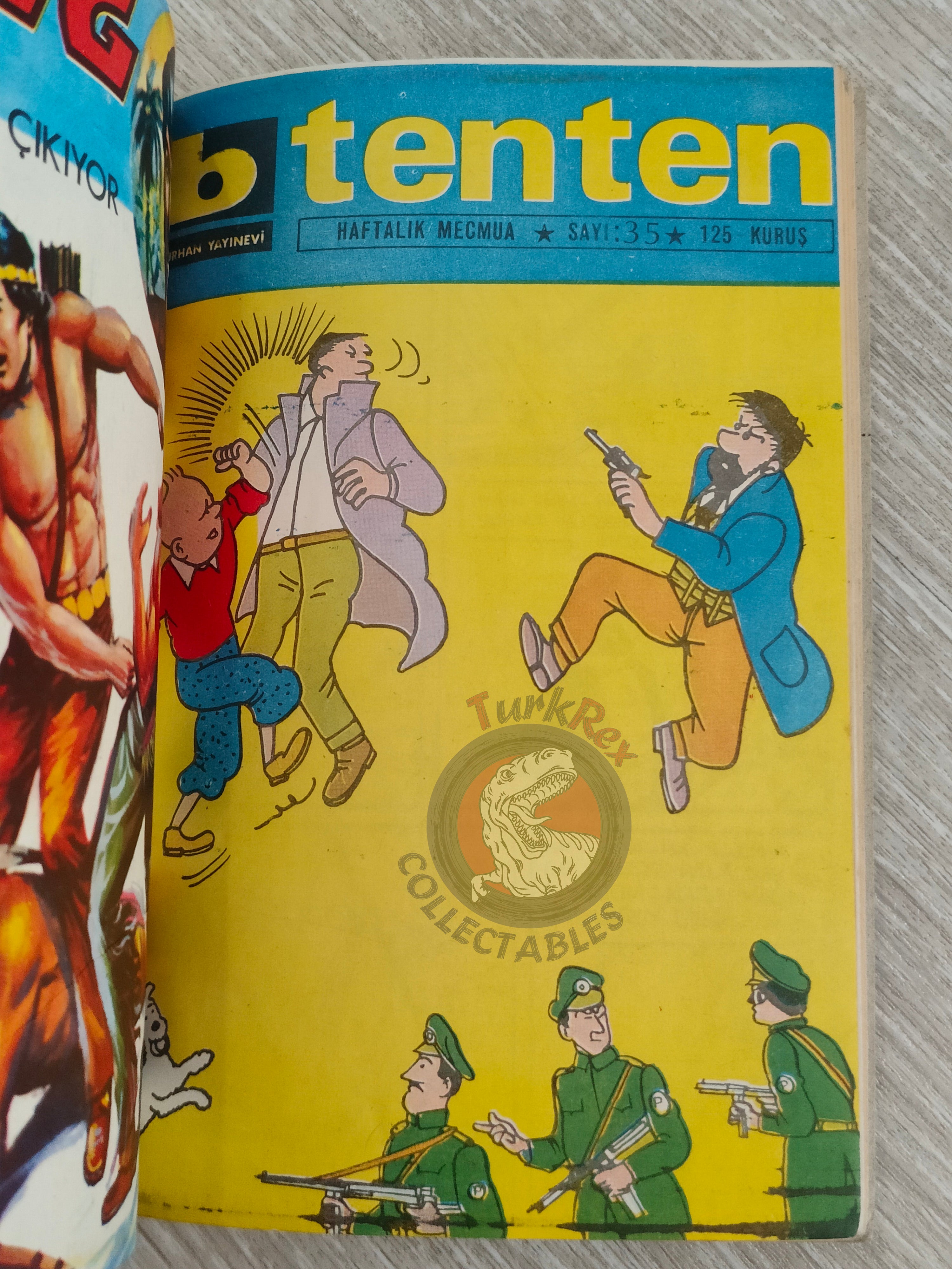 Tintin – The Red Sea Sharks 1973 Turkish Edition Comic Turkey