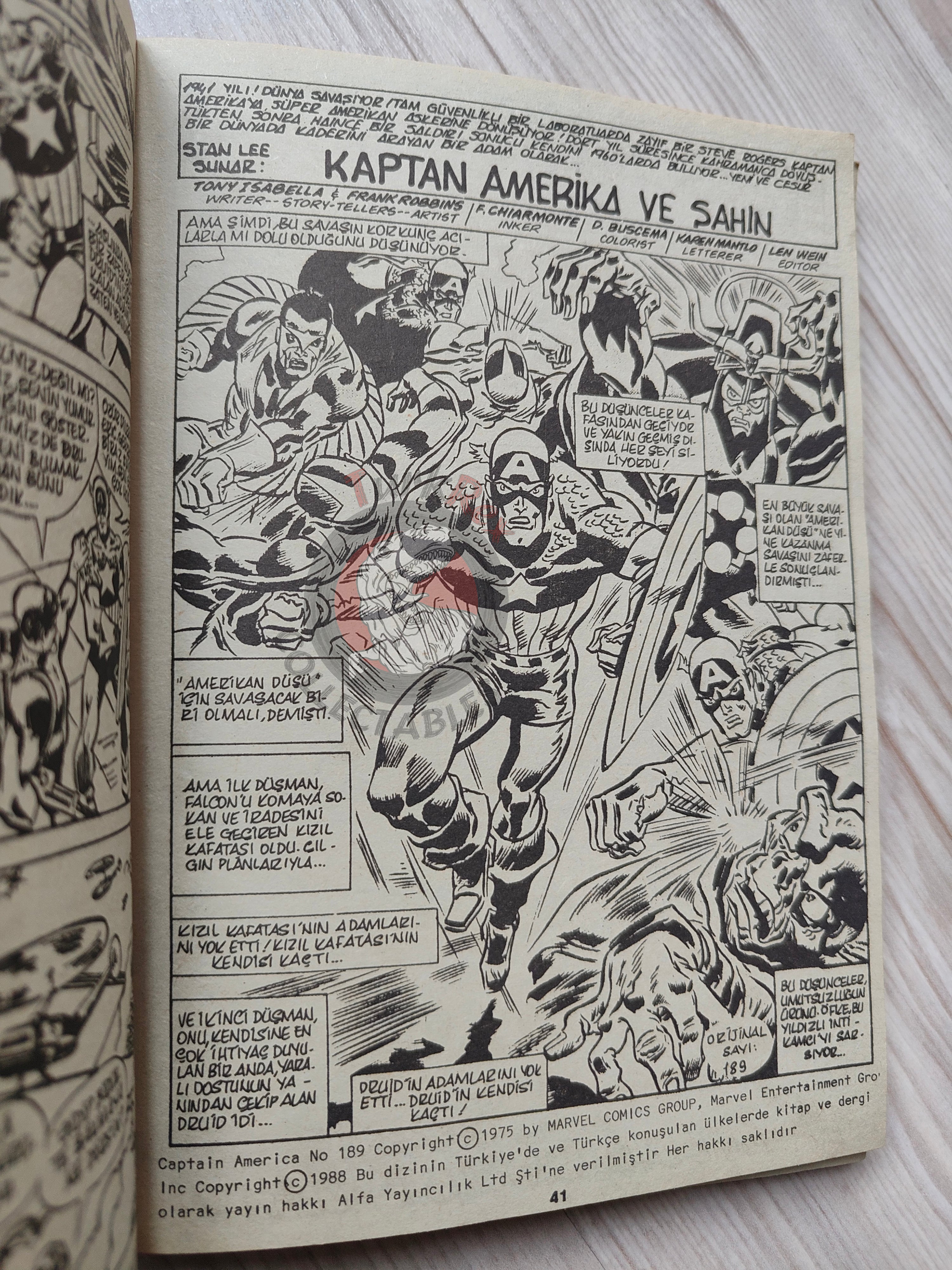 Captain America – Volume 5 1989 Turkish Comic Turkey