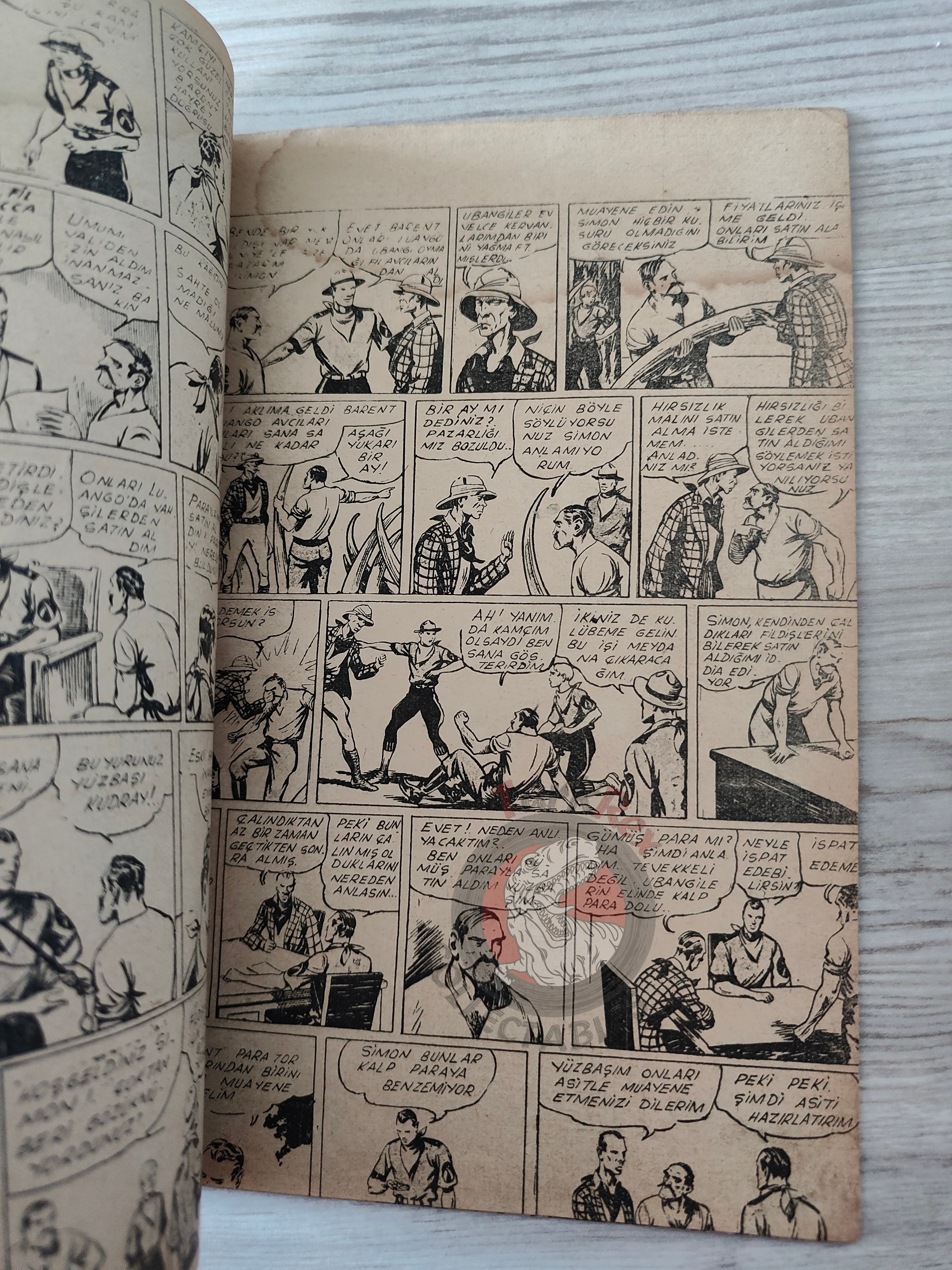 1001 Roman 1944 Tim Tyler’s Luck Turkish Comic Mag Turkey