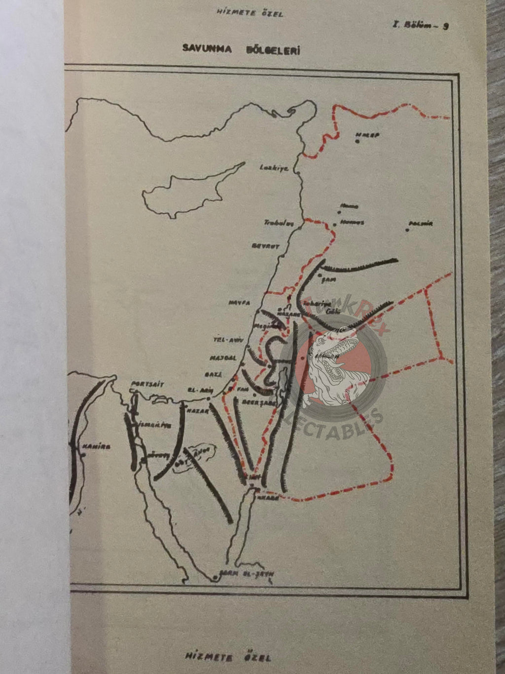 Arab Israeli Conflict Wars 1968 Turkish Book Turkey with Maps Military Israel Middle East