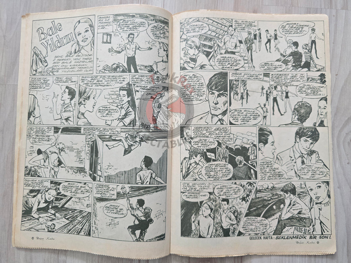 Doğan Kardeş 1971 Magazine #32 Turkish Comic Turkey Sinbad the Sailor Alice In Wonderland