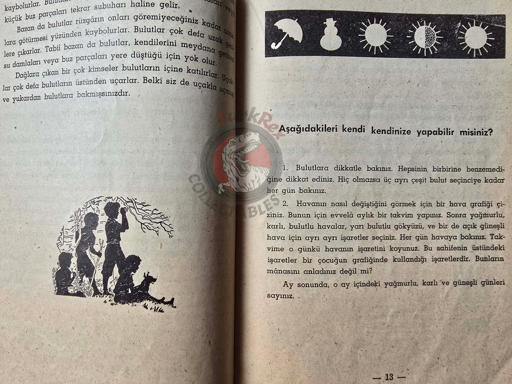 Bertha Morris Parker – Basic Science Education Series 1960s Turkish Book Turkey Clouds, Rain, and Snow
