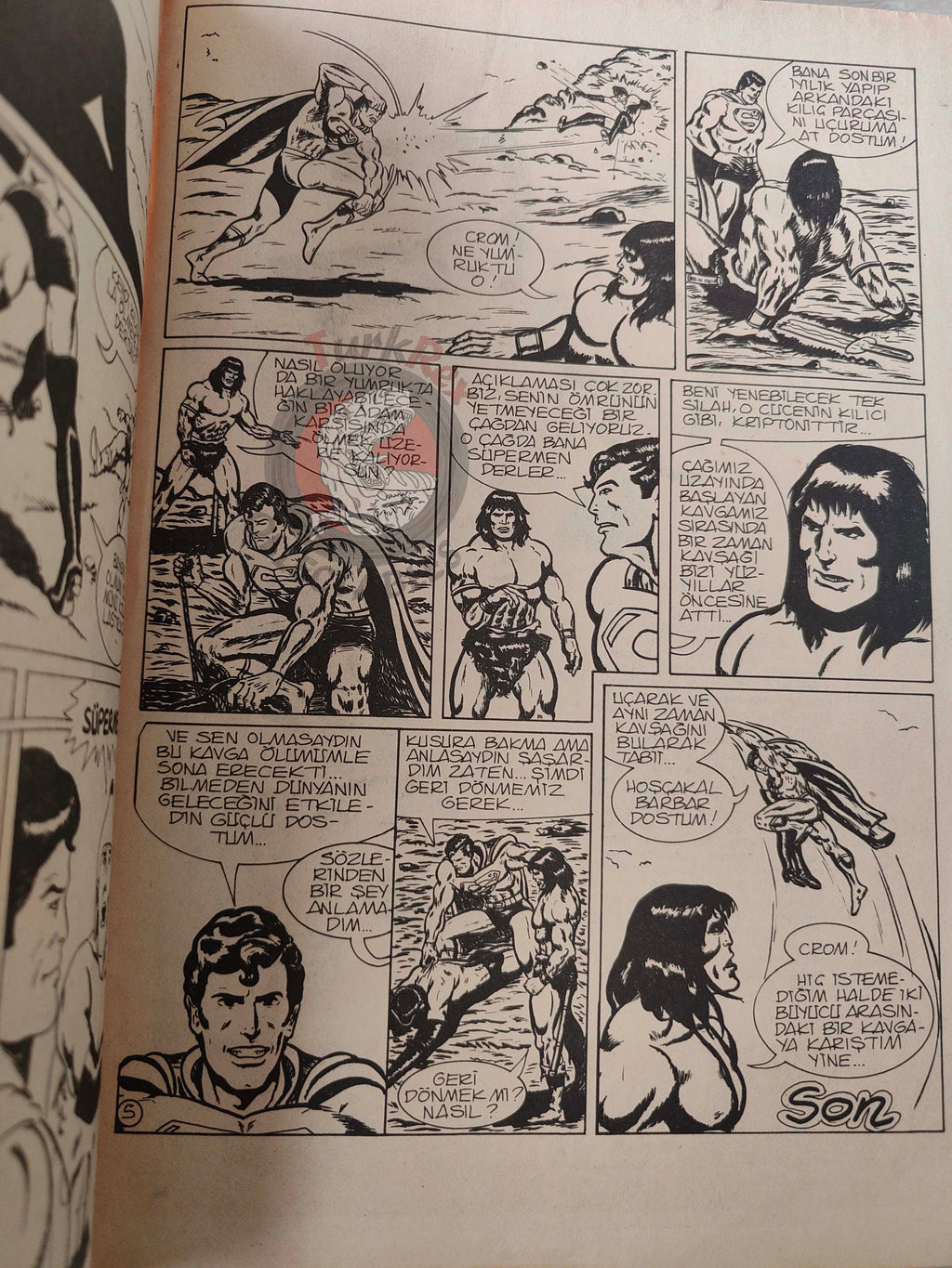 Conan & Superman #57 1983 Turkish Comic Turkey