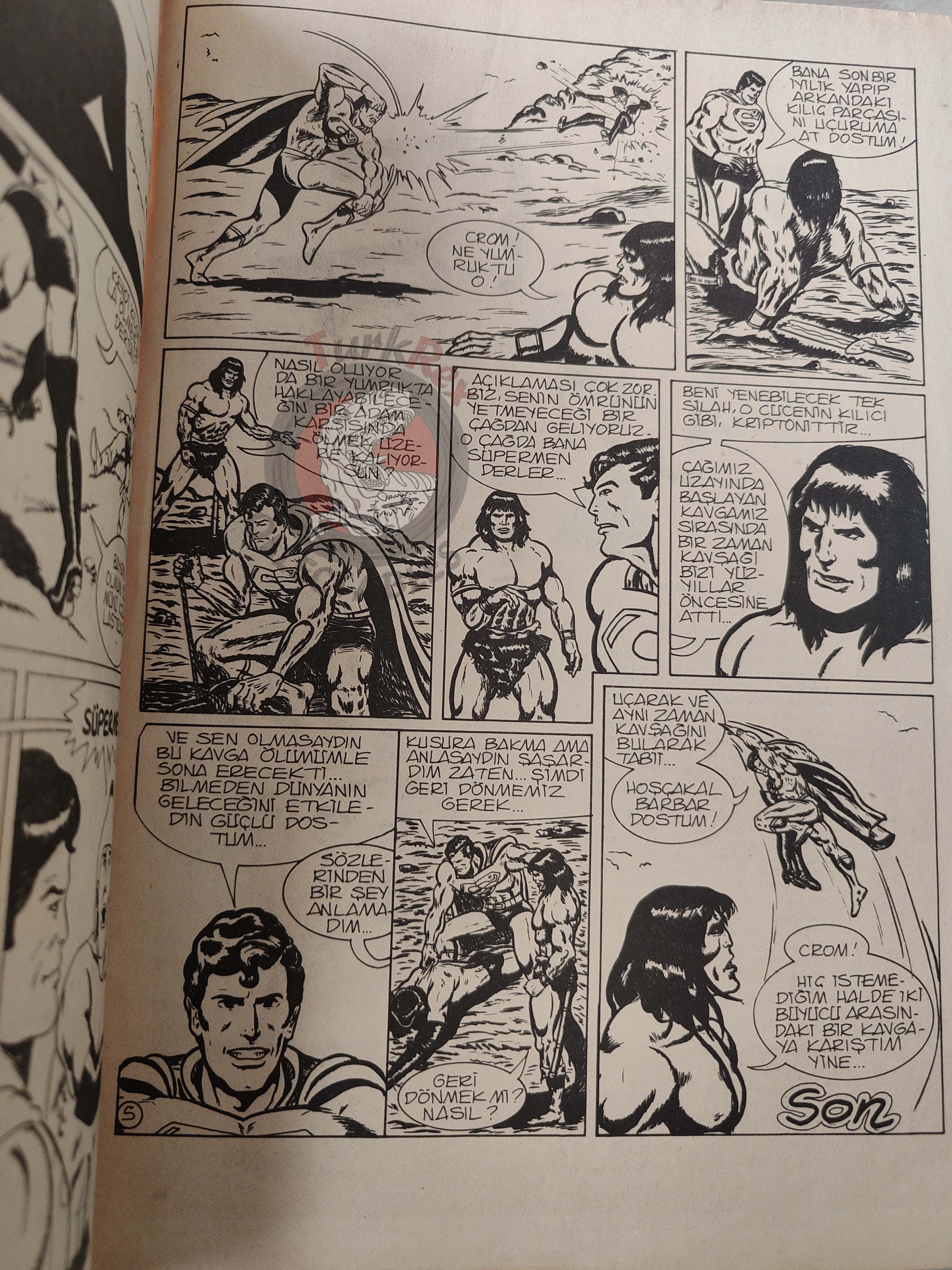 Conan & Superman #57 1983 Turkish Comic Turkey