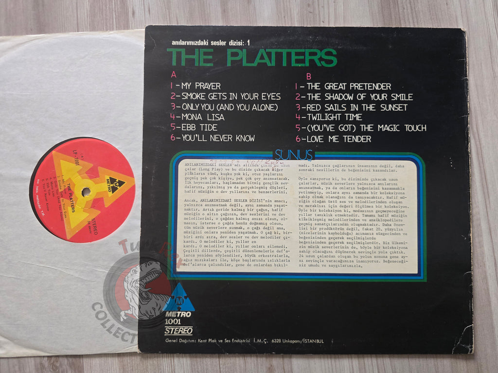 The Platters – Anılarımızdaki Sesler Dizisi 1 Turkish Pressing Vinyl Turkey Edition