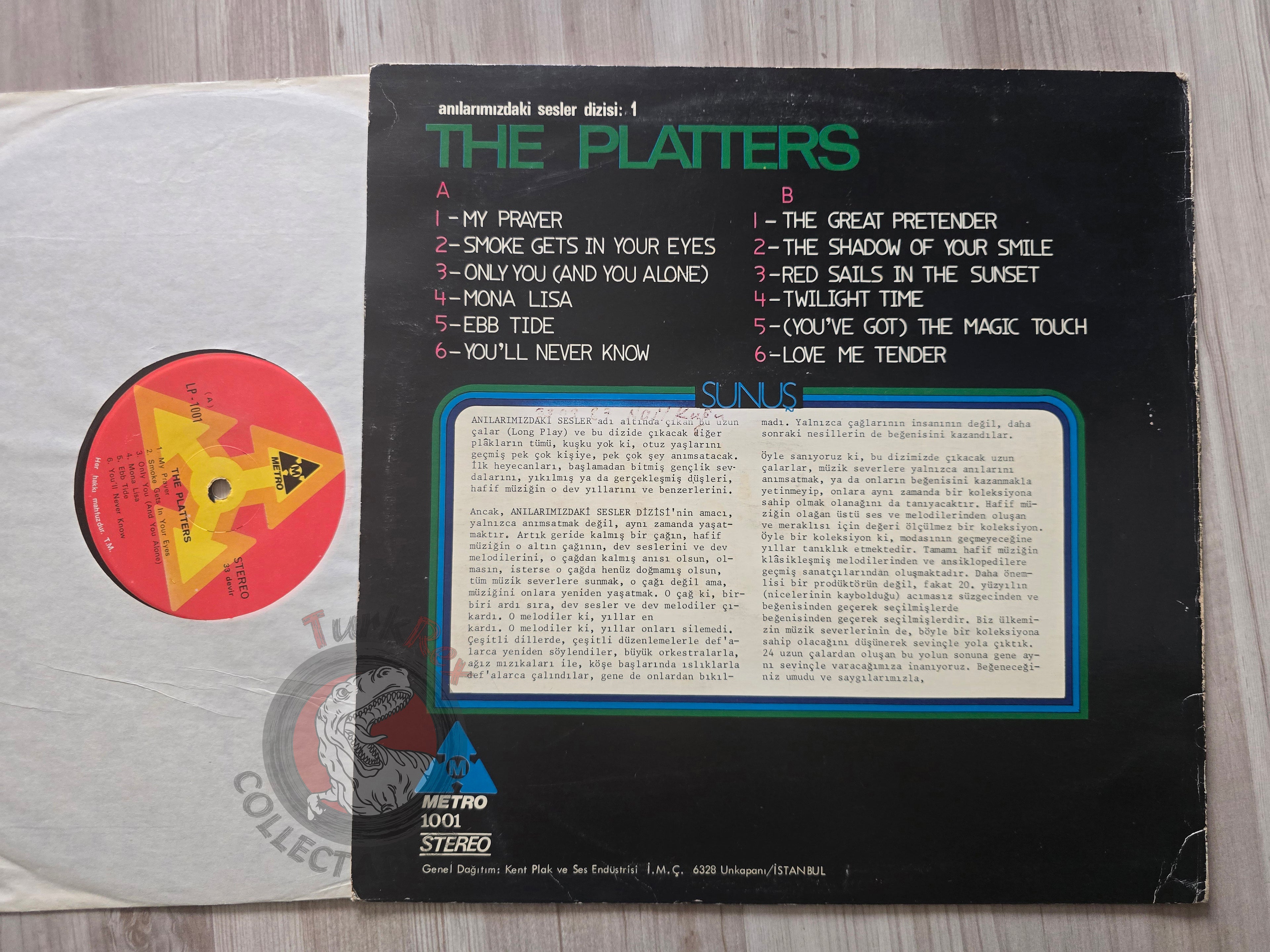 The Platters – Anılarımızdaki Sesler Dizisi 1 Turkish Pressing Vinyl Turkey Edition