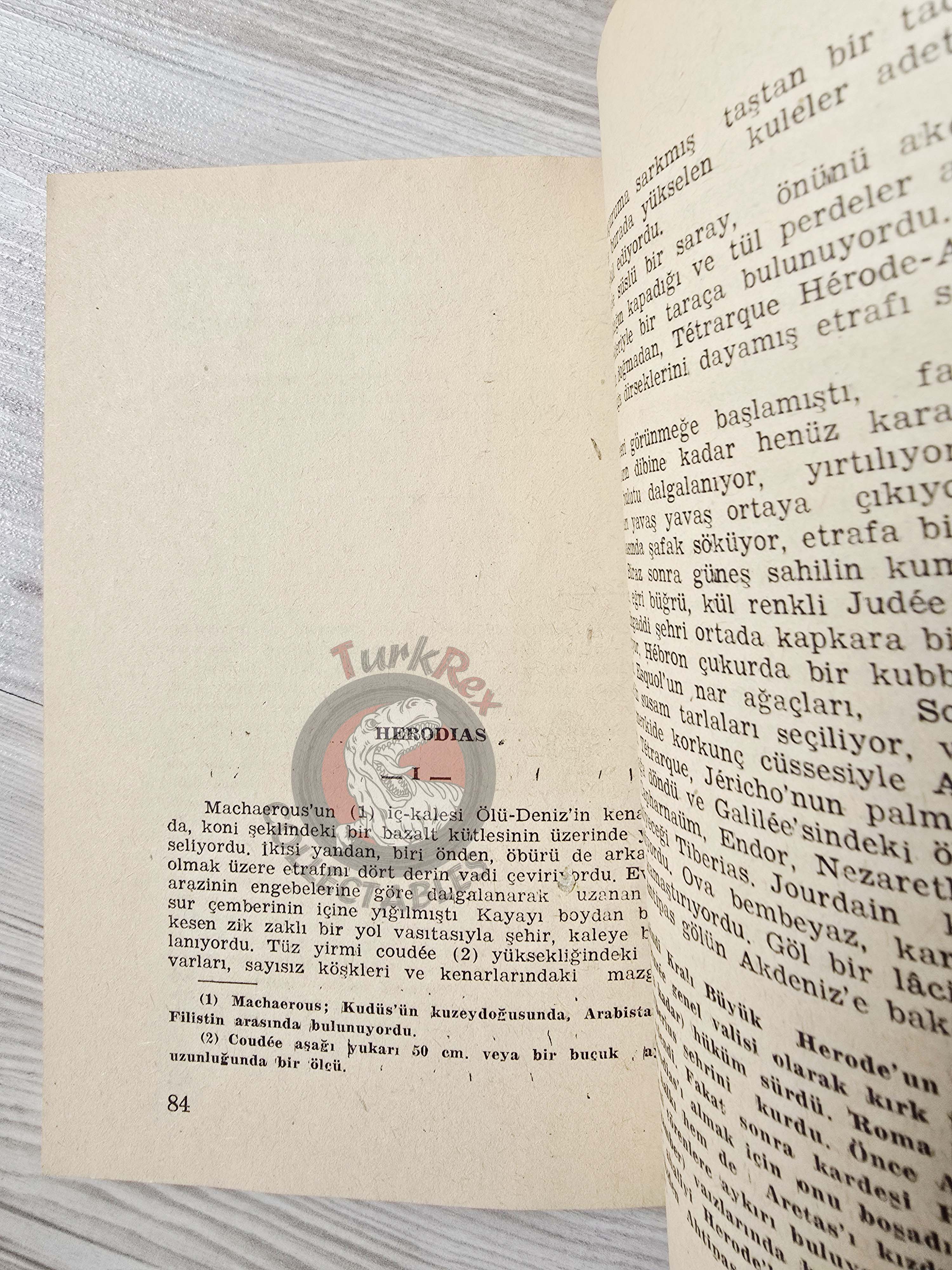 Gustave Flaubert – Three Stories: Herodias 1955 1st Turkish Book Turkey