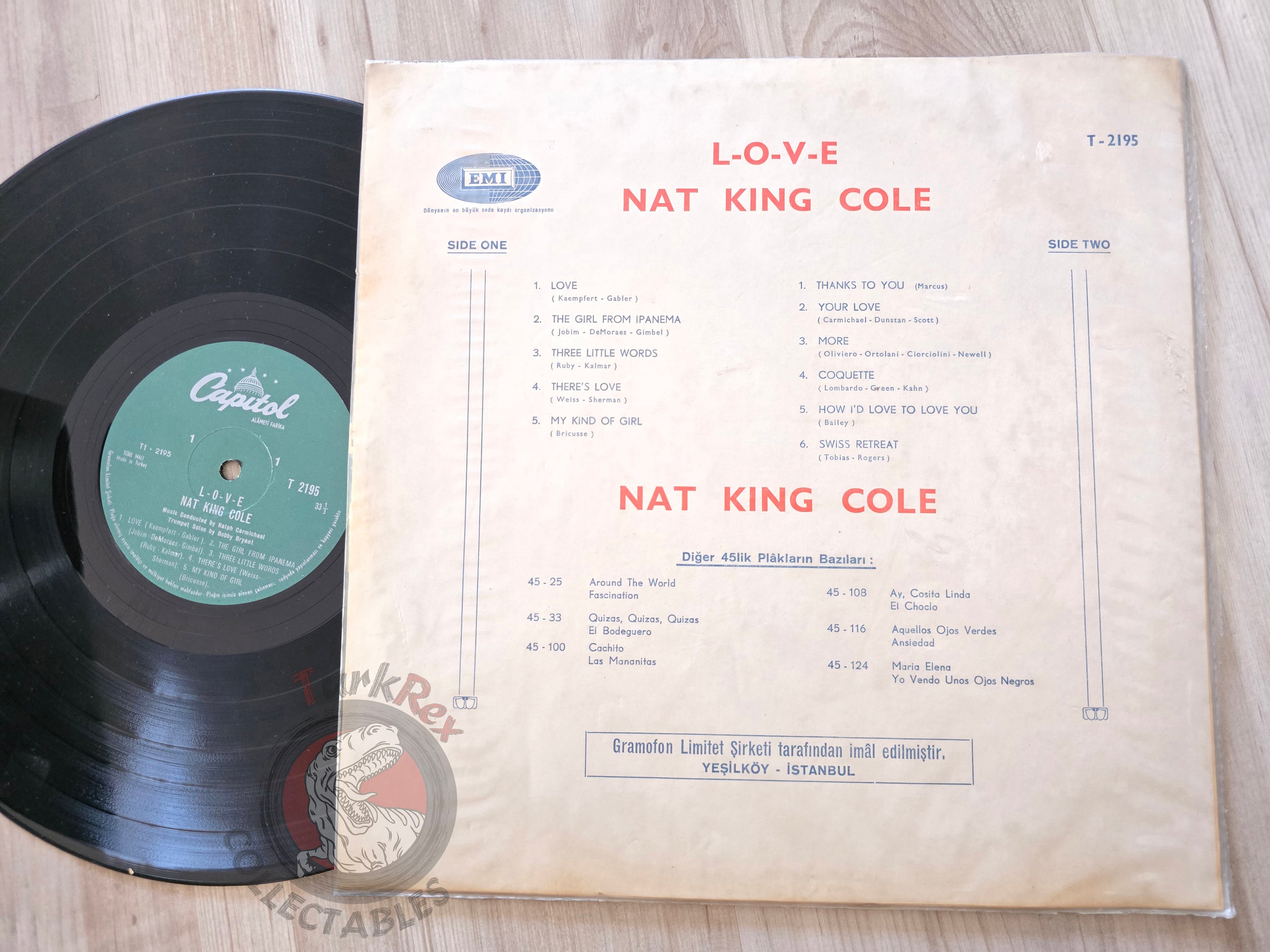 Nat King Cole – L-O-V-E Turkish Pressing Vinyl Turkey Edition