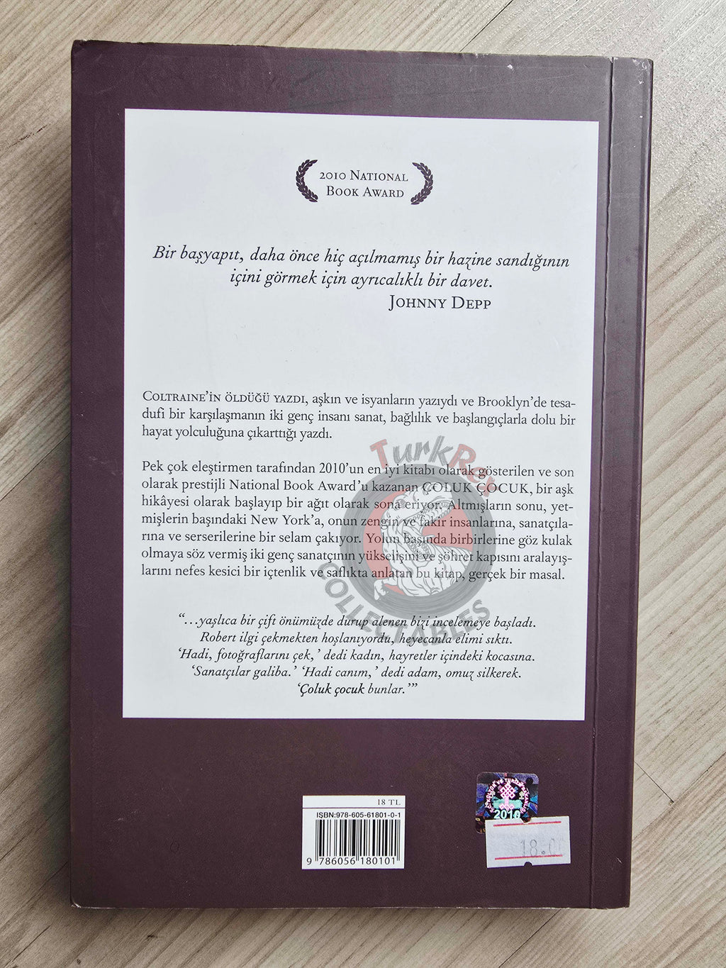 Patti Smith – Just Kids 2010 Turkish Book Turkey