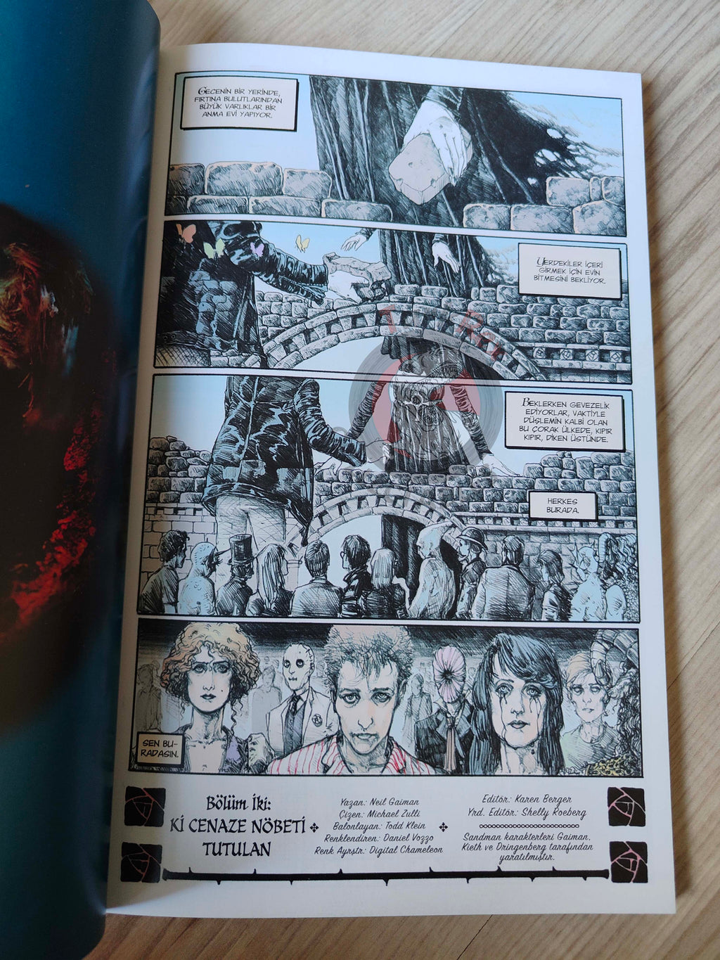 The Sandman Vol #10: The Wake Turkish Comic Turkey