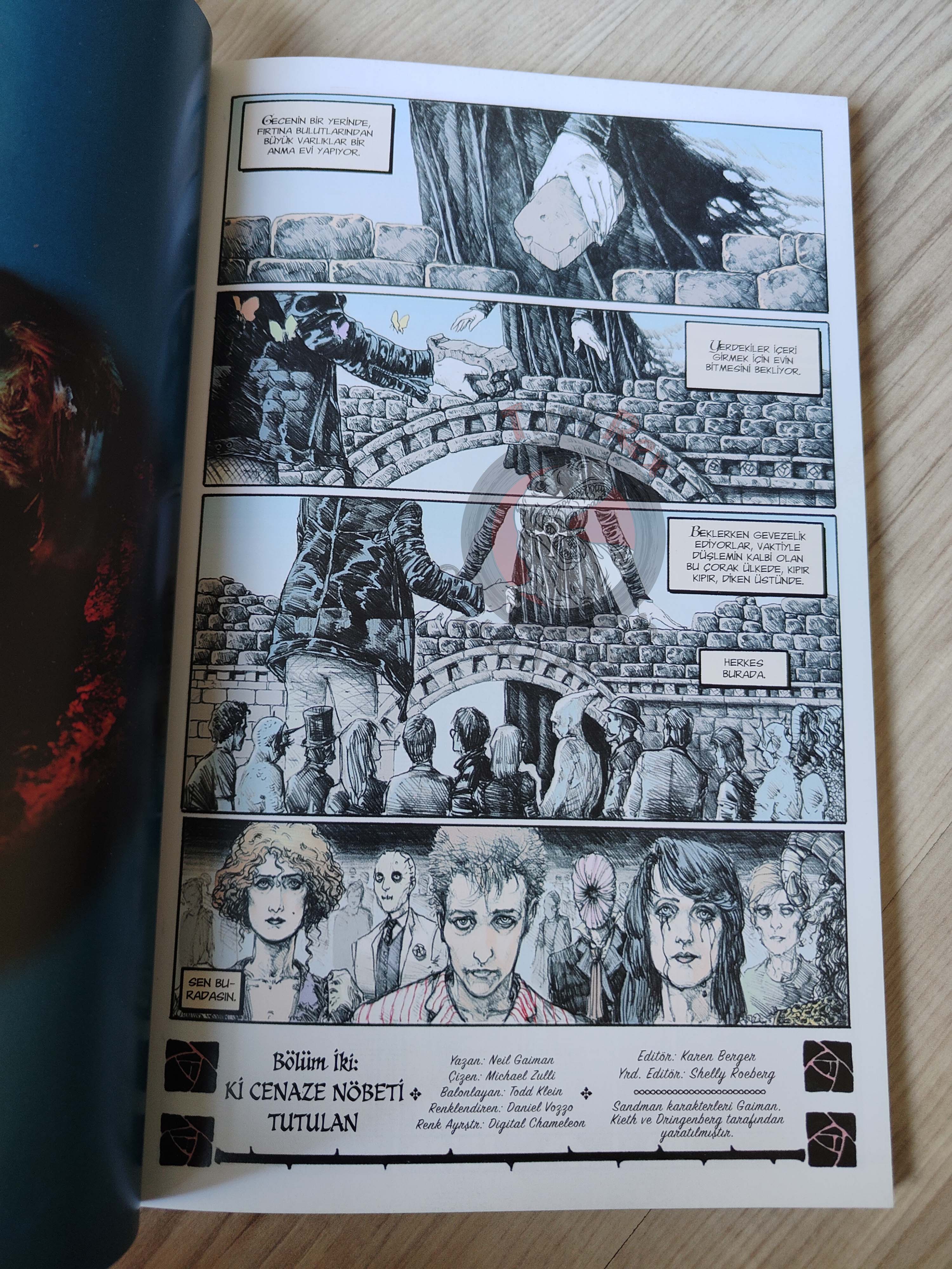 The Sandman Vol #10: The Wake Turkish Comic Turkey