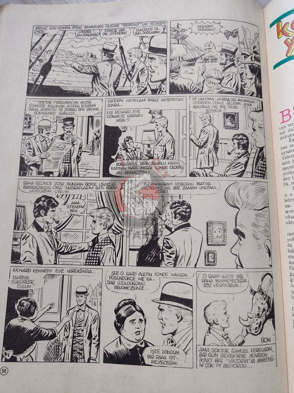 Milliyet Çocuk #6 1979 Turkish Comic Turkey Joyas Literarias Juveniles #62 Jules Verne