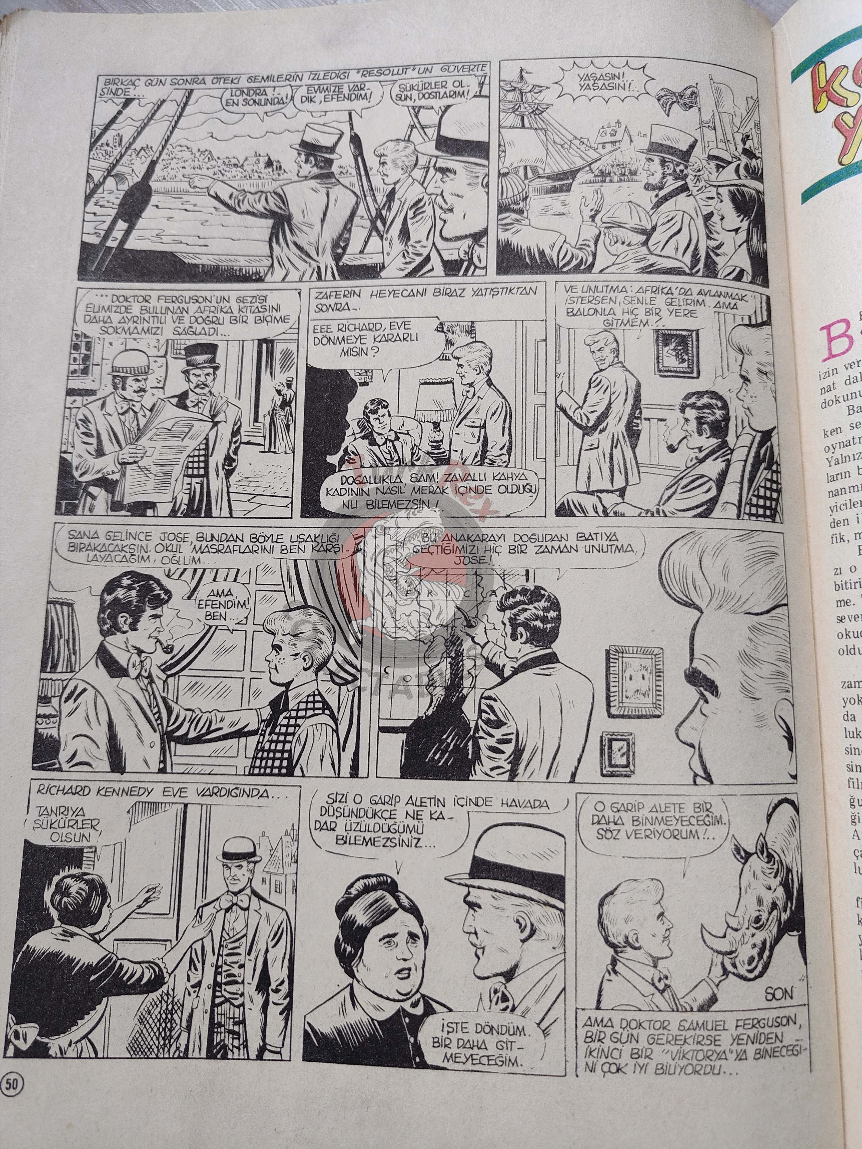 Milliyet Çocuk #6 1979 Turkish Comic Turkey Joyas Literarias Juveniles #62 Jules Verne