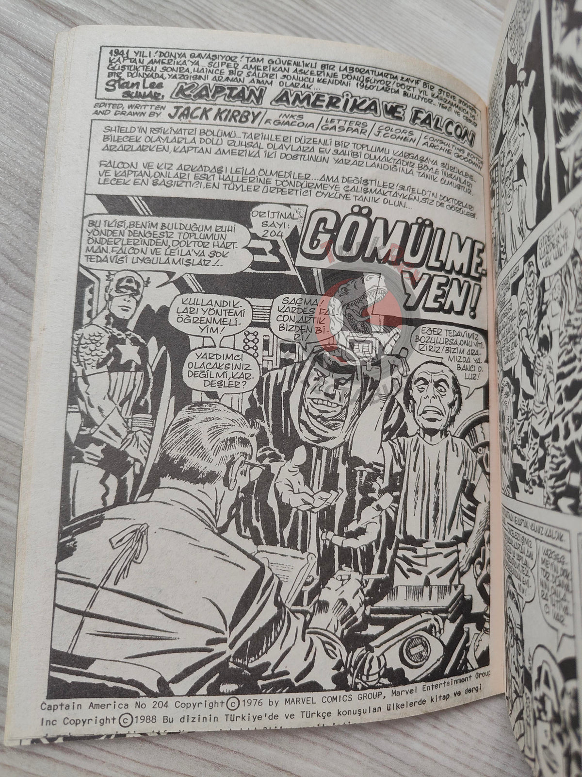 Captain America – Volume 7 1989 Turkish Comic Turkey Falcon