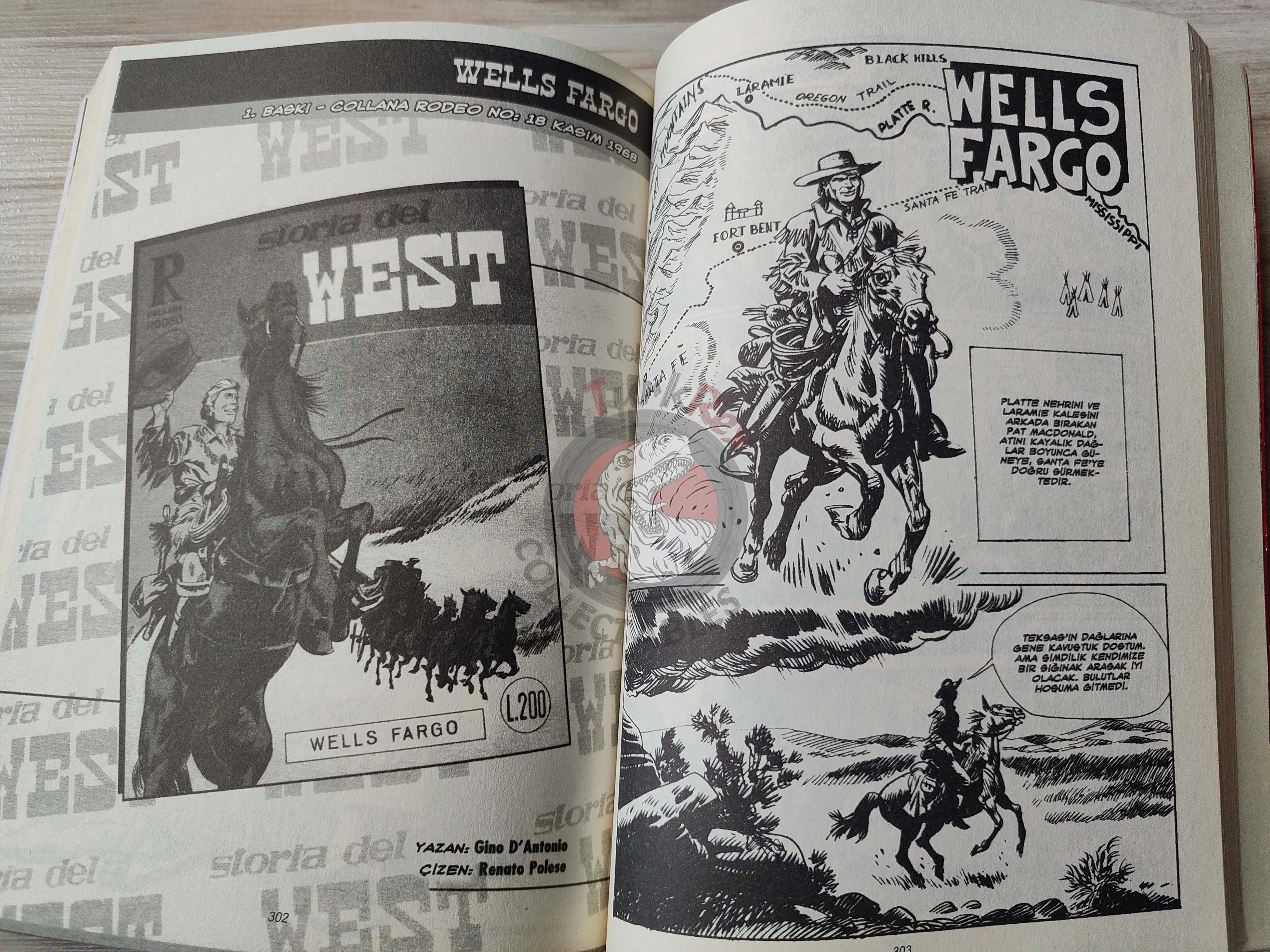 Storia del West Vol #3 L’oro della California Turkish Comic Turkey #9 #10 #11 #12