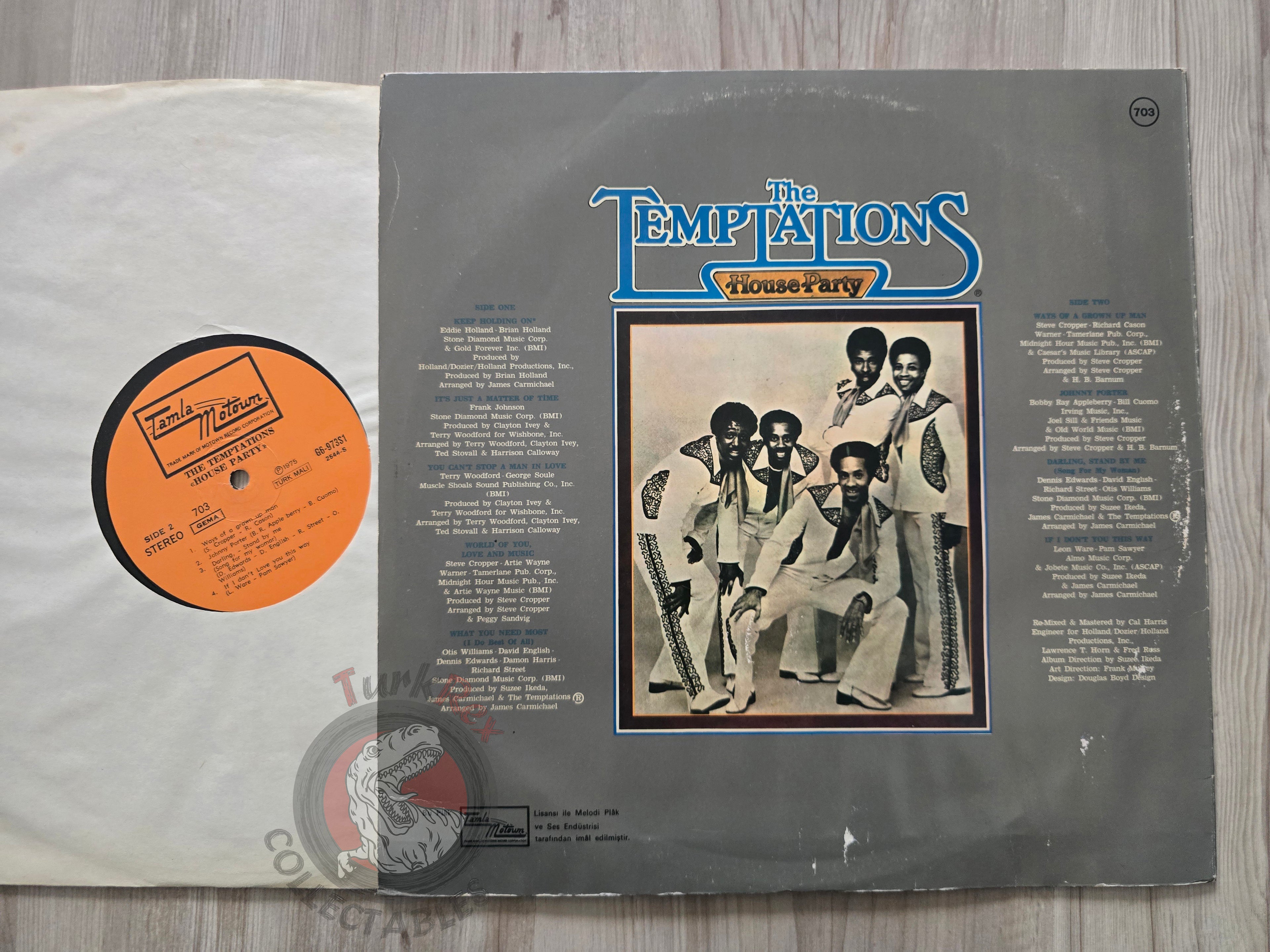 The Temptations – House Party Turkish Pressing Vinyl Turkey Edition
