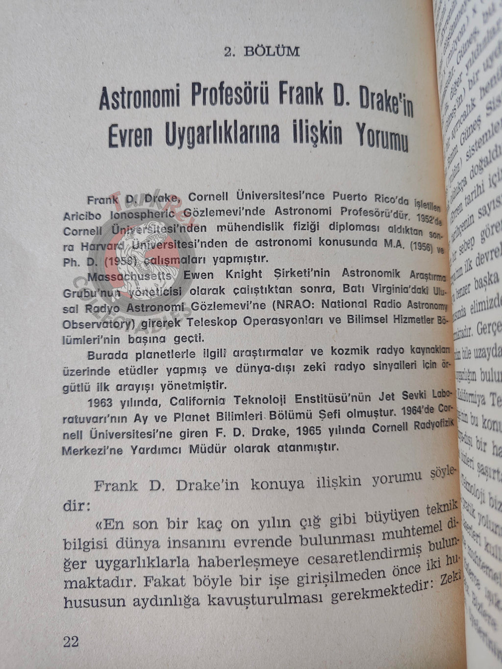 Universe Civilizations Ufo 1979 Turkish Book Turkey Ufology