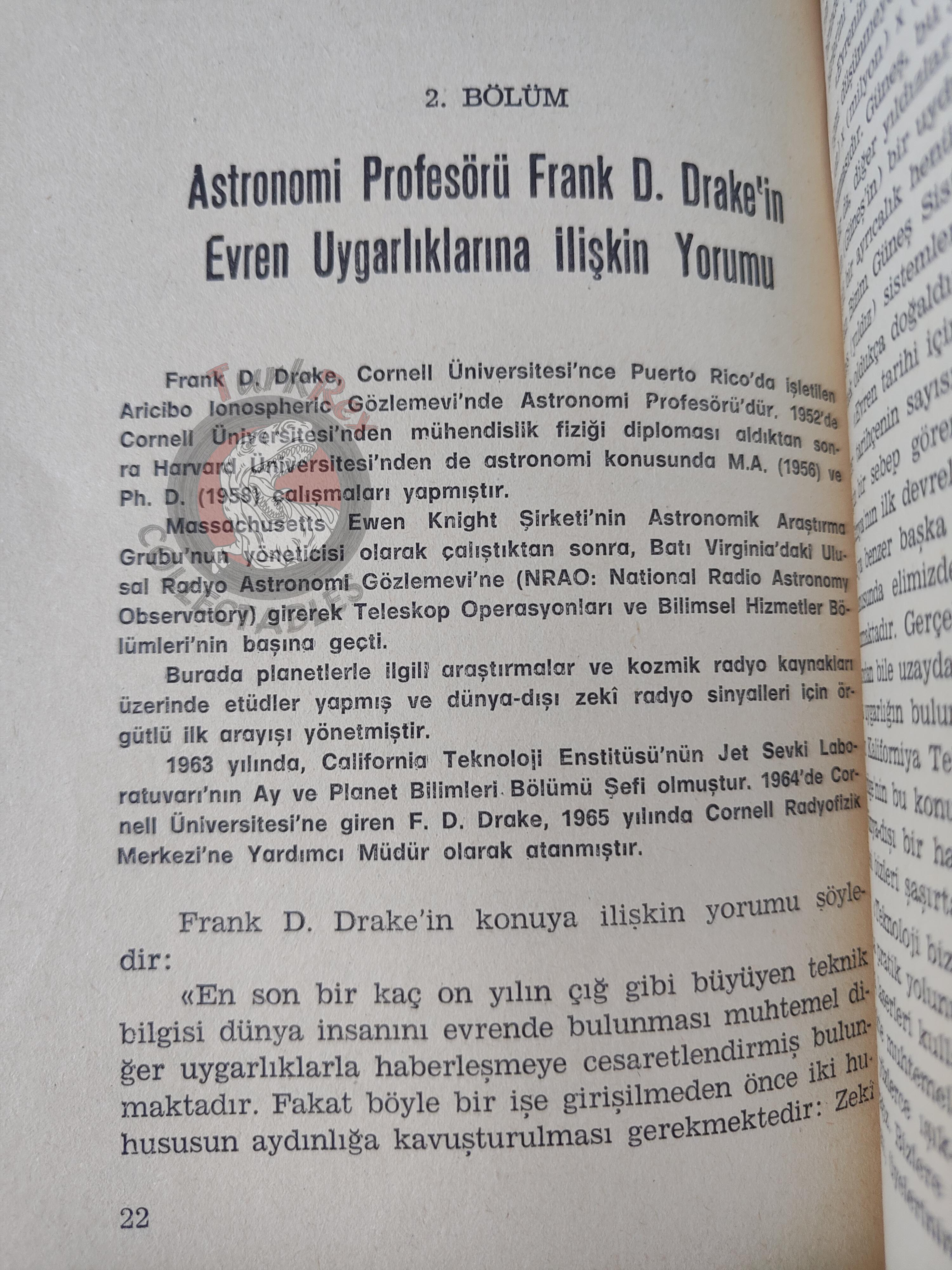 Universe Civilizations Ufo 1979 Turkish Book Turkey Ufology