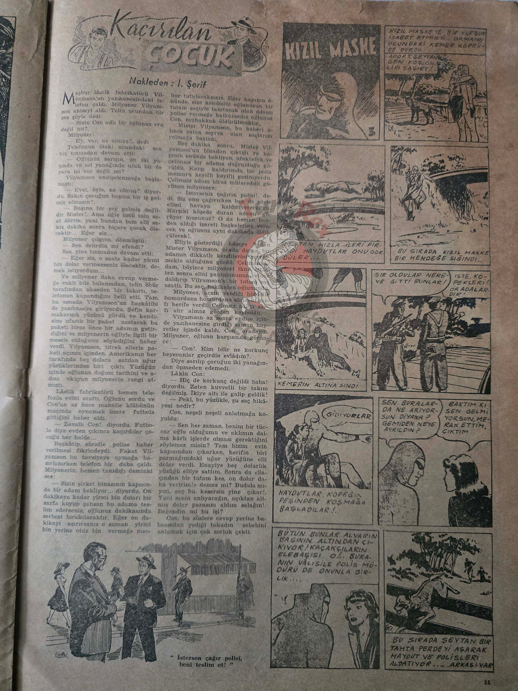 Binbir Roman #3 1948 The Phantom - Mandrake the Magician Turkish Comic Mag Turkey