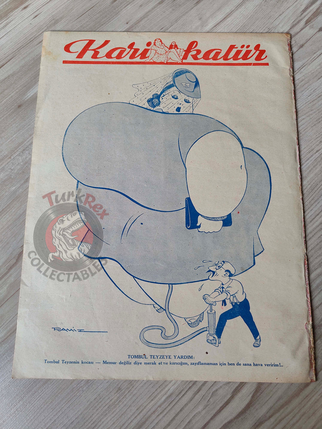 Karikatür 1942 Humor Magazine Turkish Turkey Uncle Sam United States WW2 era Bayer