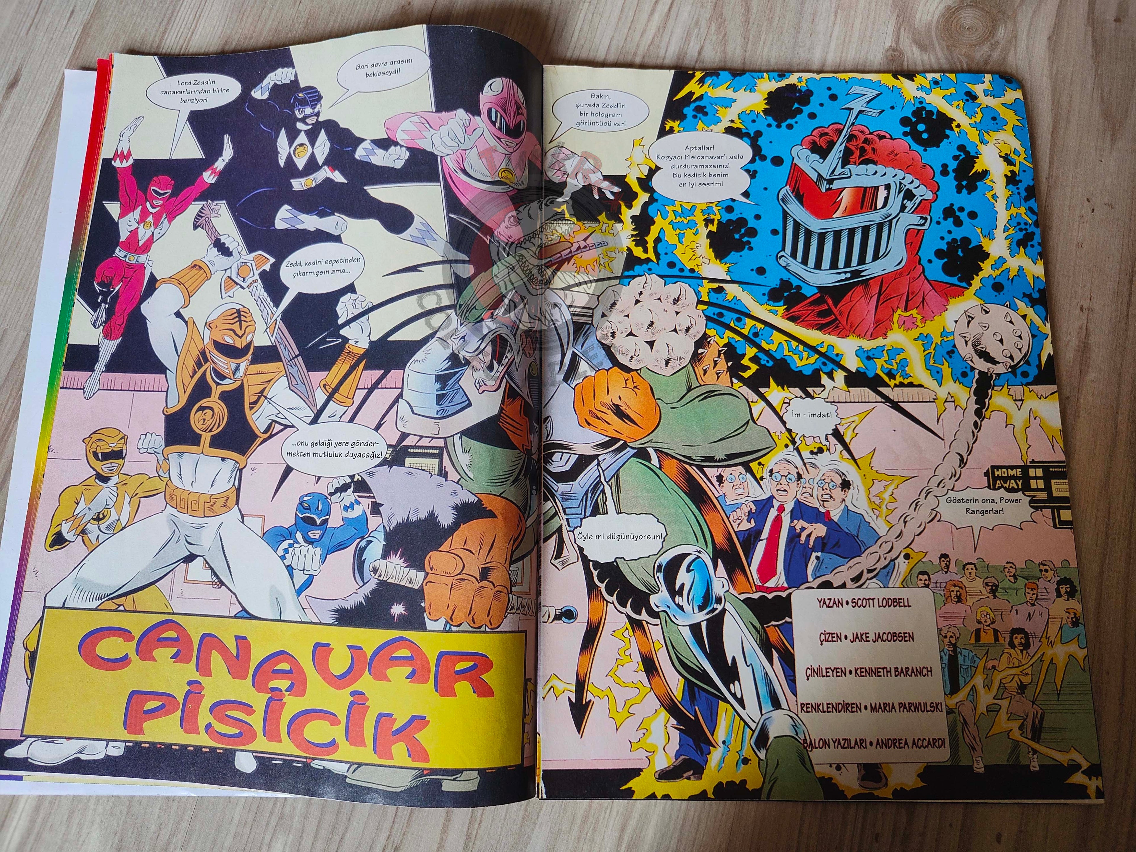 Power Rangers #2 1997 Turkish Comic Mag Turkey Mighty Morphin