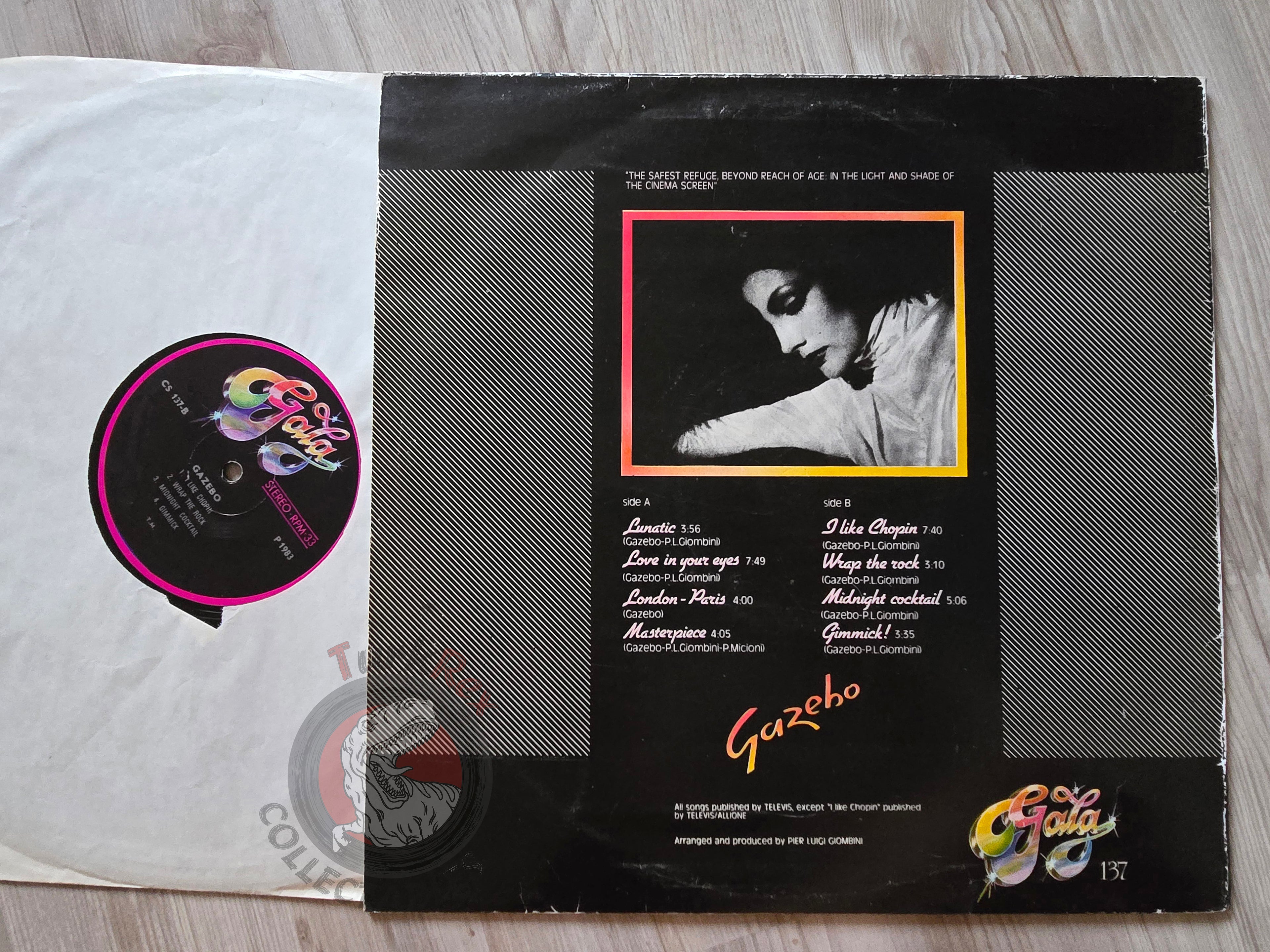 Gazebo – Gazebo Turkish Pressing Vinyl Turkey Edition