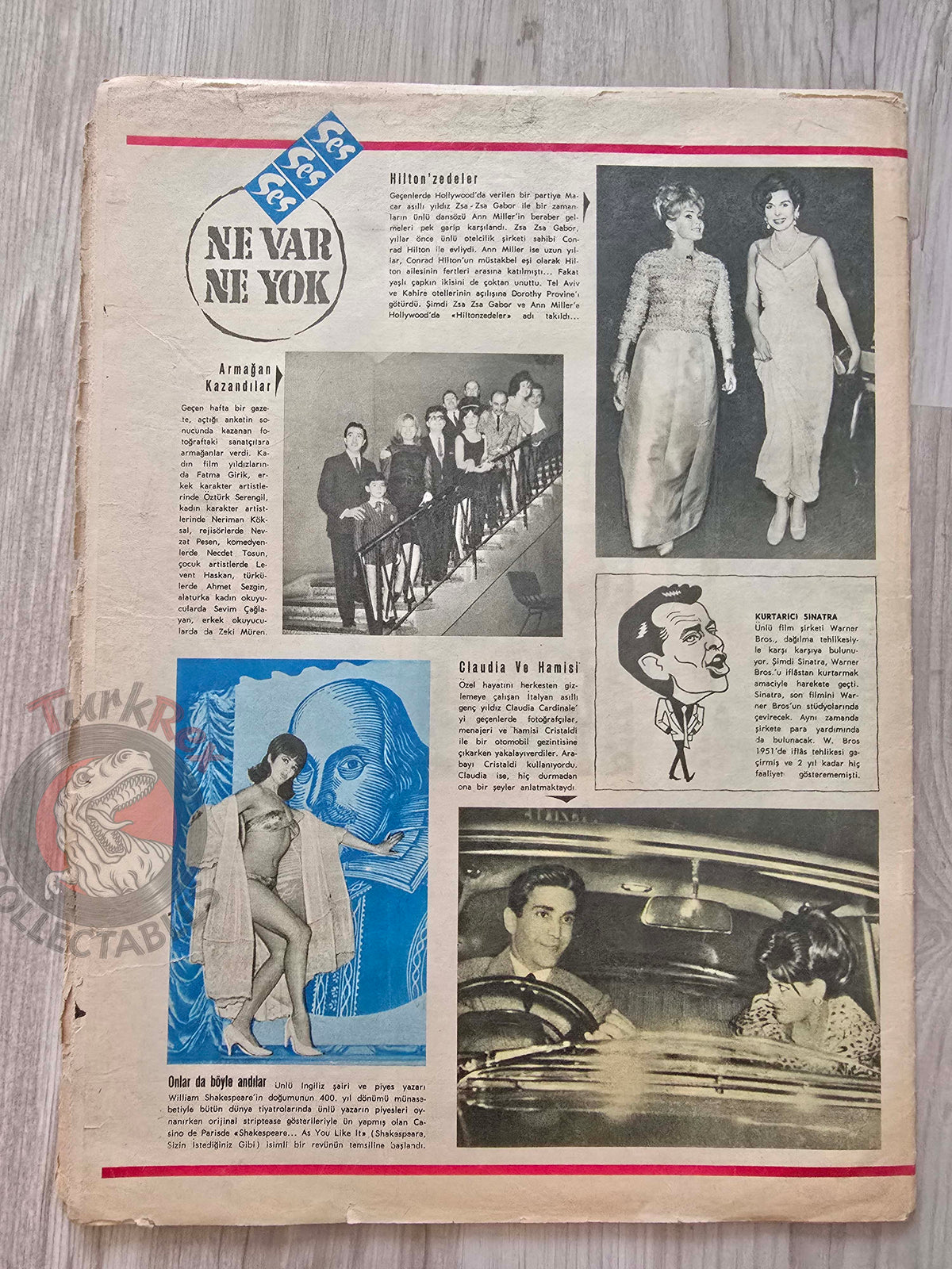 Ses 1964 Audrey Hepburn Turkish Mag Turkey Robert Mitchum Carroll Baker Letitia Roman