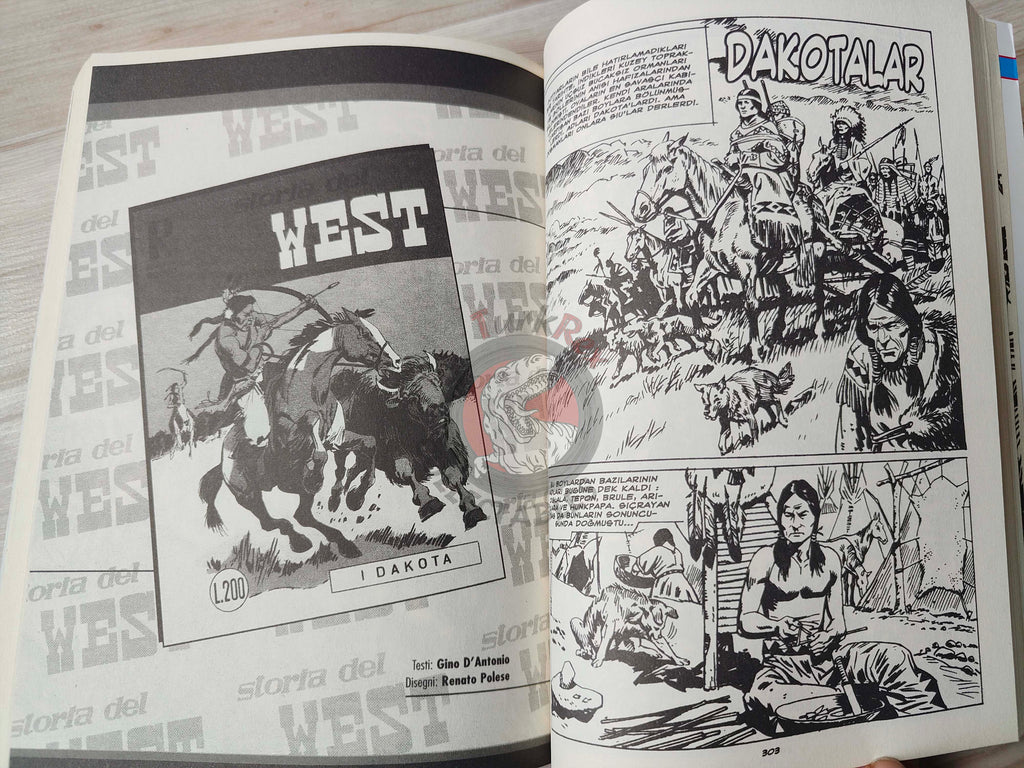 Storia del West Vol #5 Orizzonti lontani Turkish Comic Turkey #17 #18 #19 #20