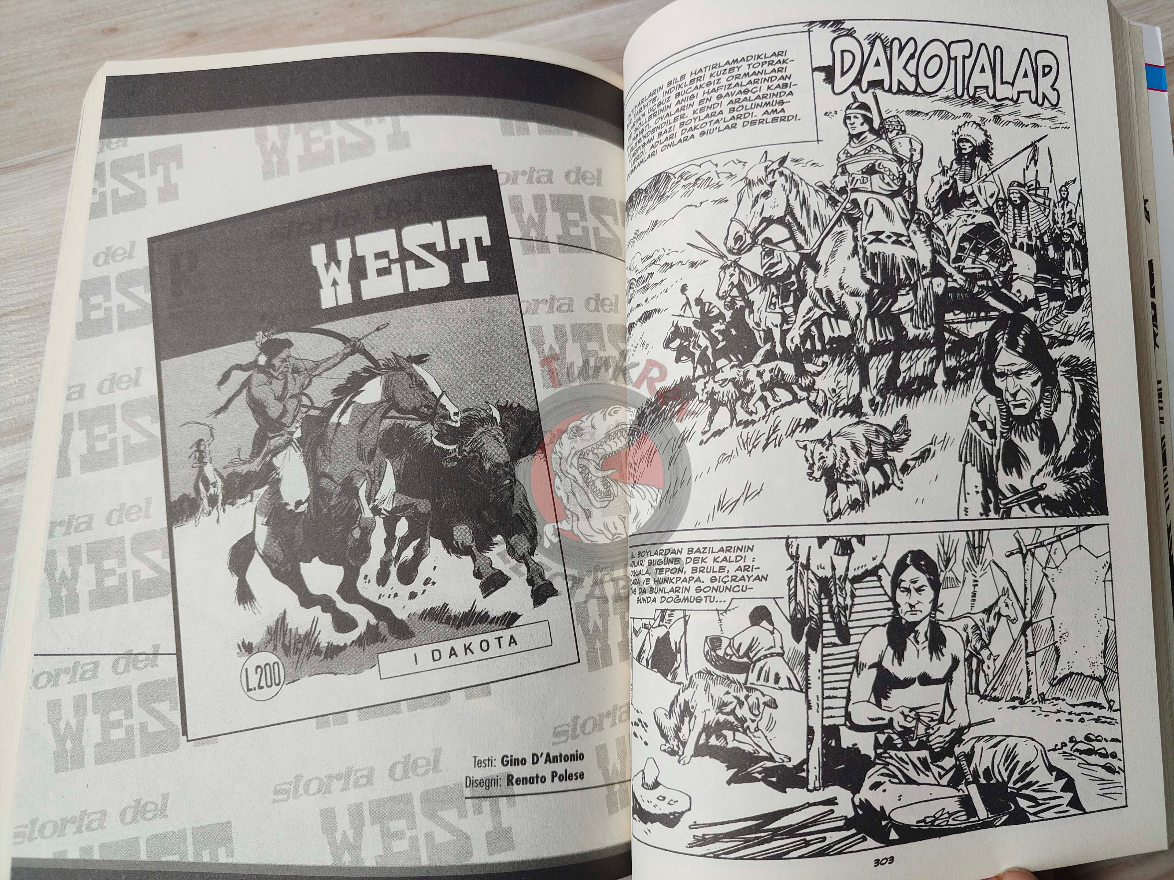 Storia del West Vol #5 Orizzonti lontani Turkish Comic Turkey #17 #18 #19 #20