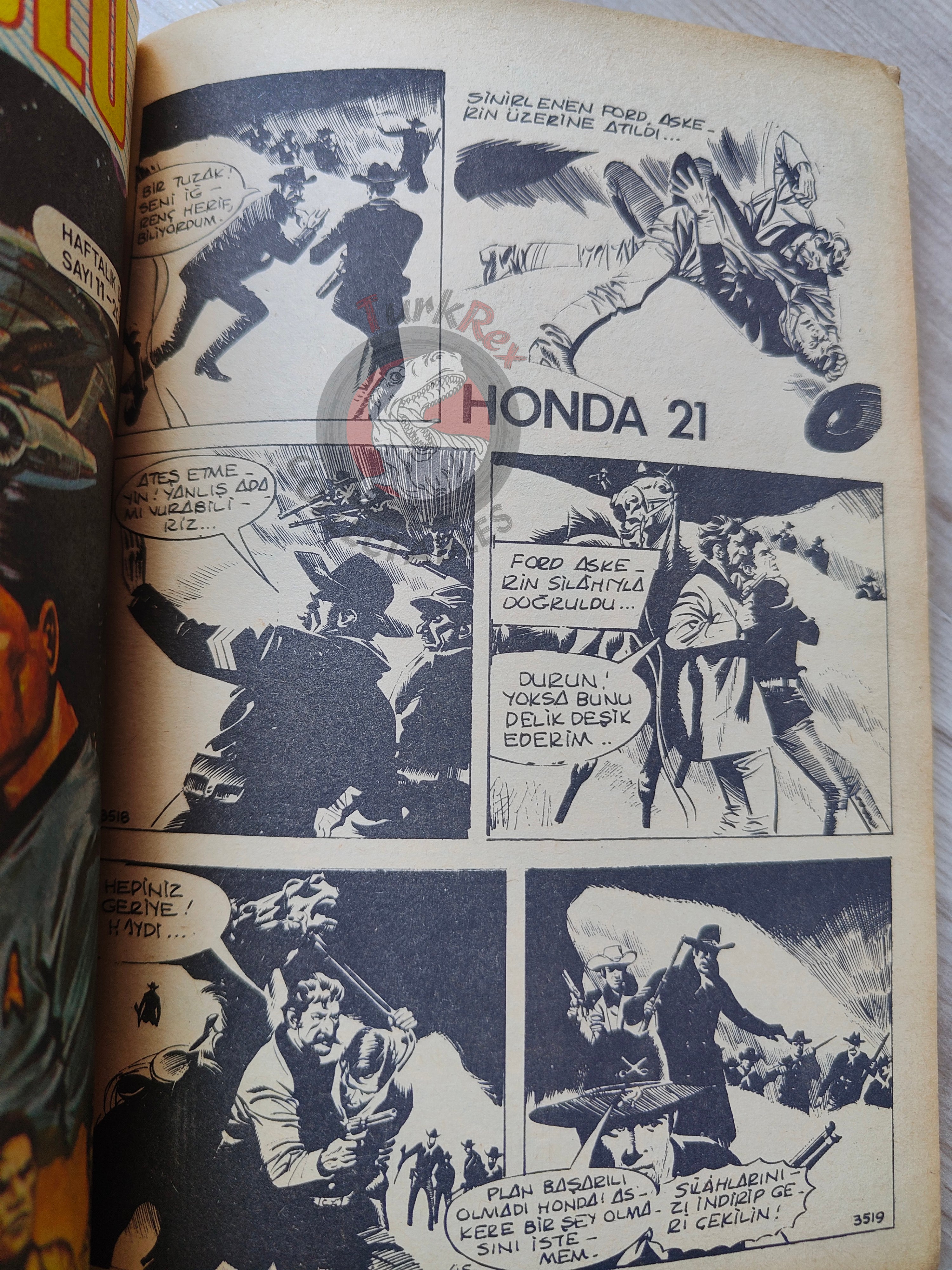 Buffalo Bill  –  Volume  #7 1981 Turkish Comic Turkey Marshal, le shérif de Dodge City