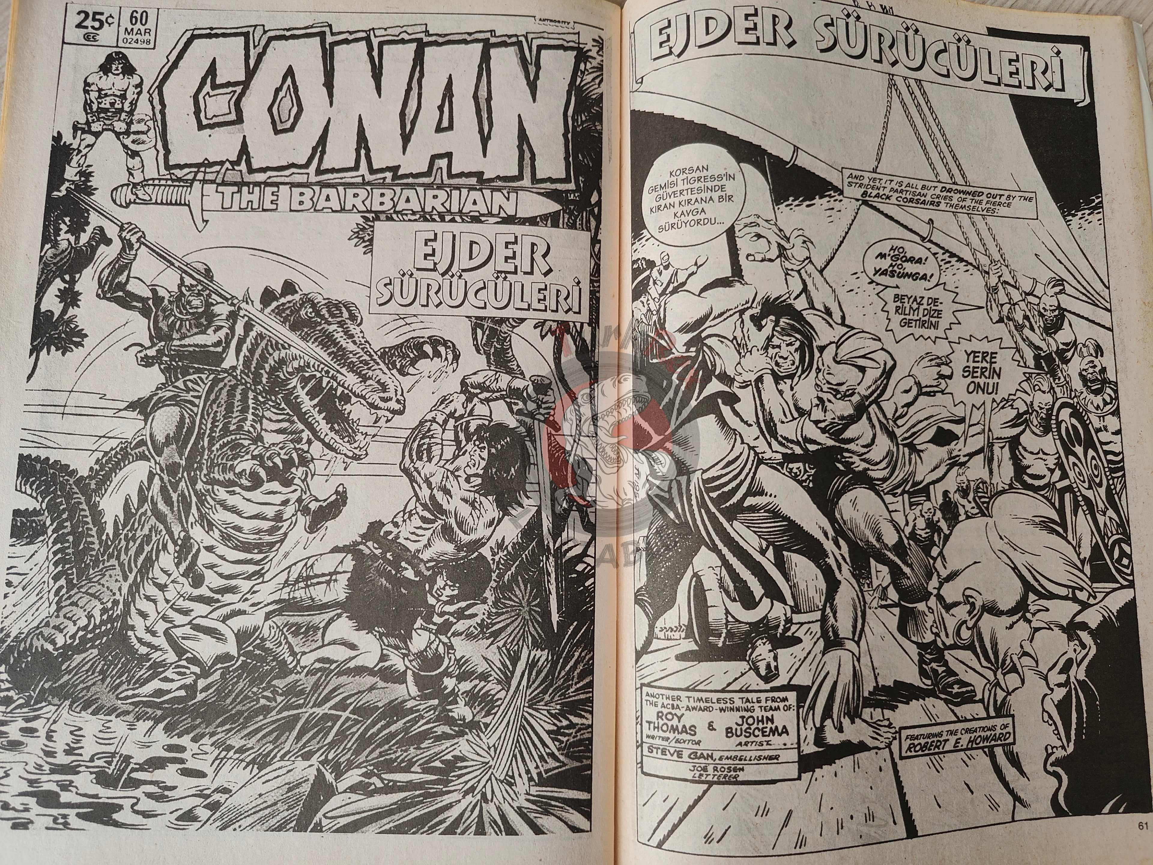 Conan The Barbarian #1 2001 Turkish Comic Turkey #57 #58 #59 #60