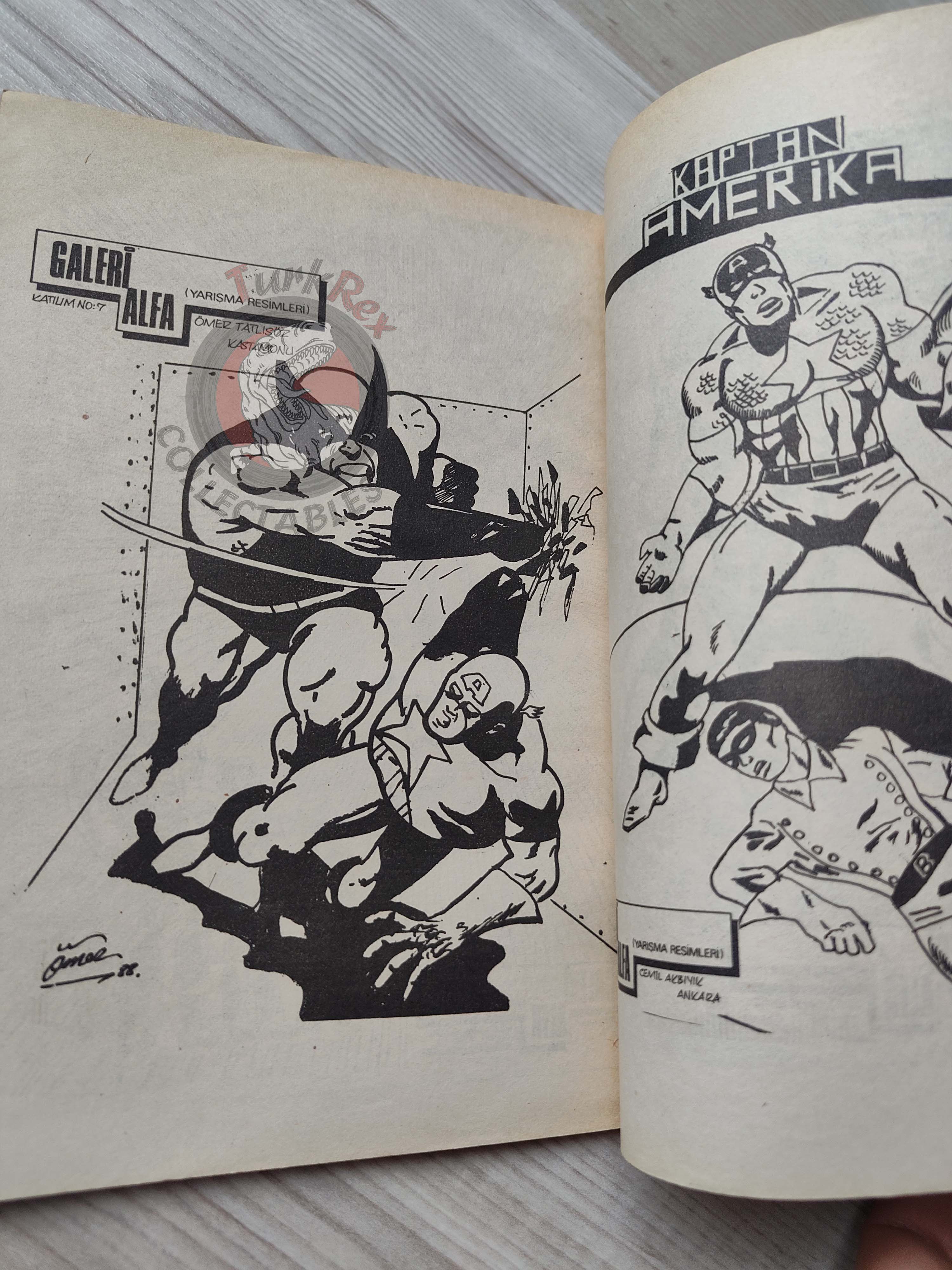 Captain America Issue #5 1988 Turkish Comic Turkey #171 #172 #173 #174