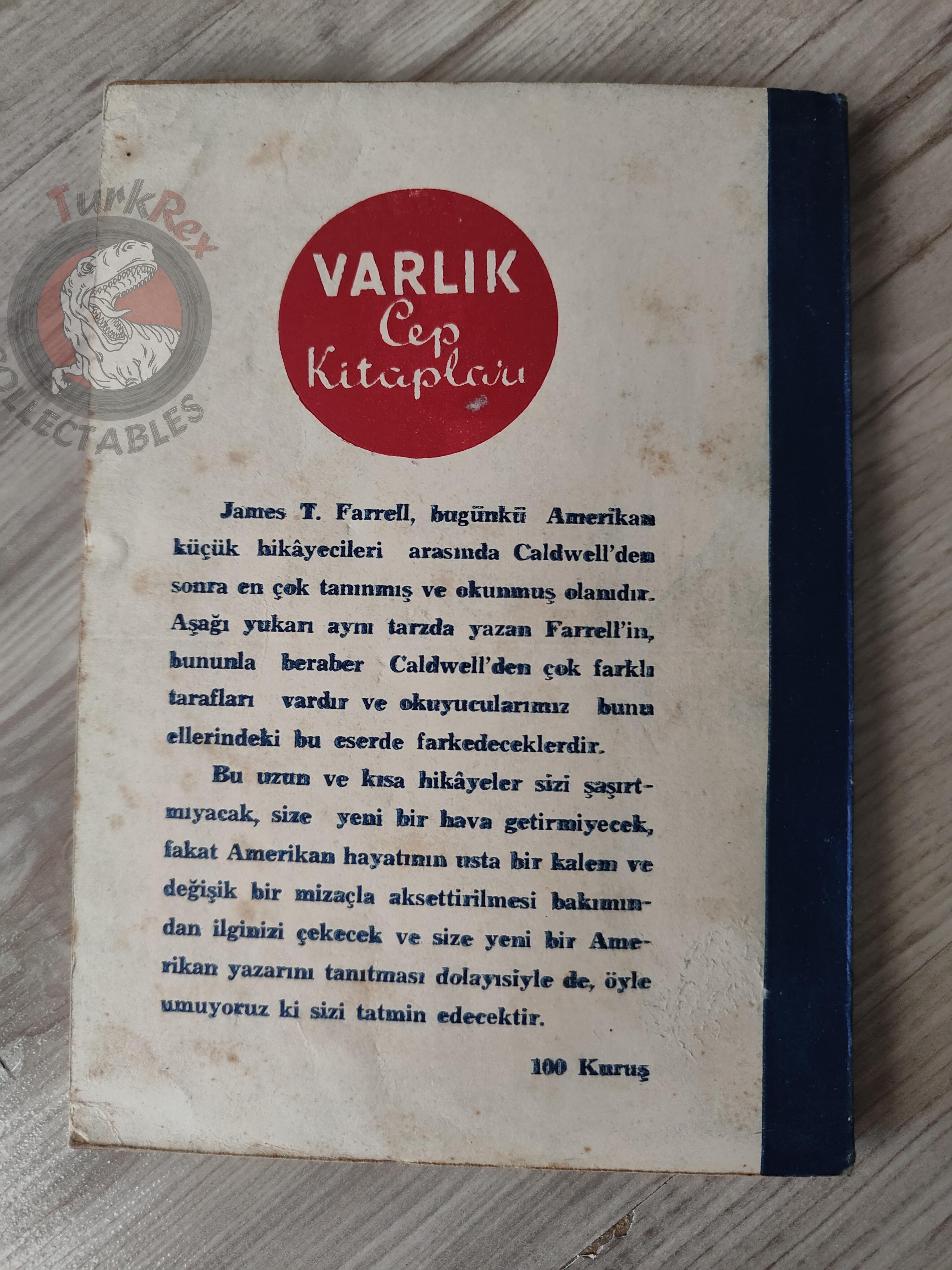 James T. Farrell – When Boyhood Dreams Come True 1954 1st Turkish Book Turkey