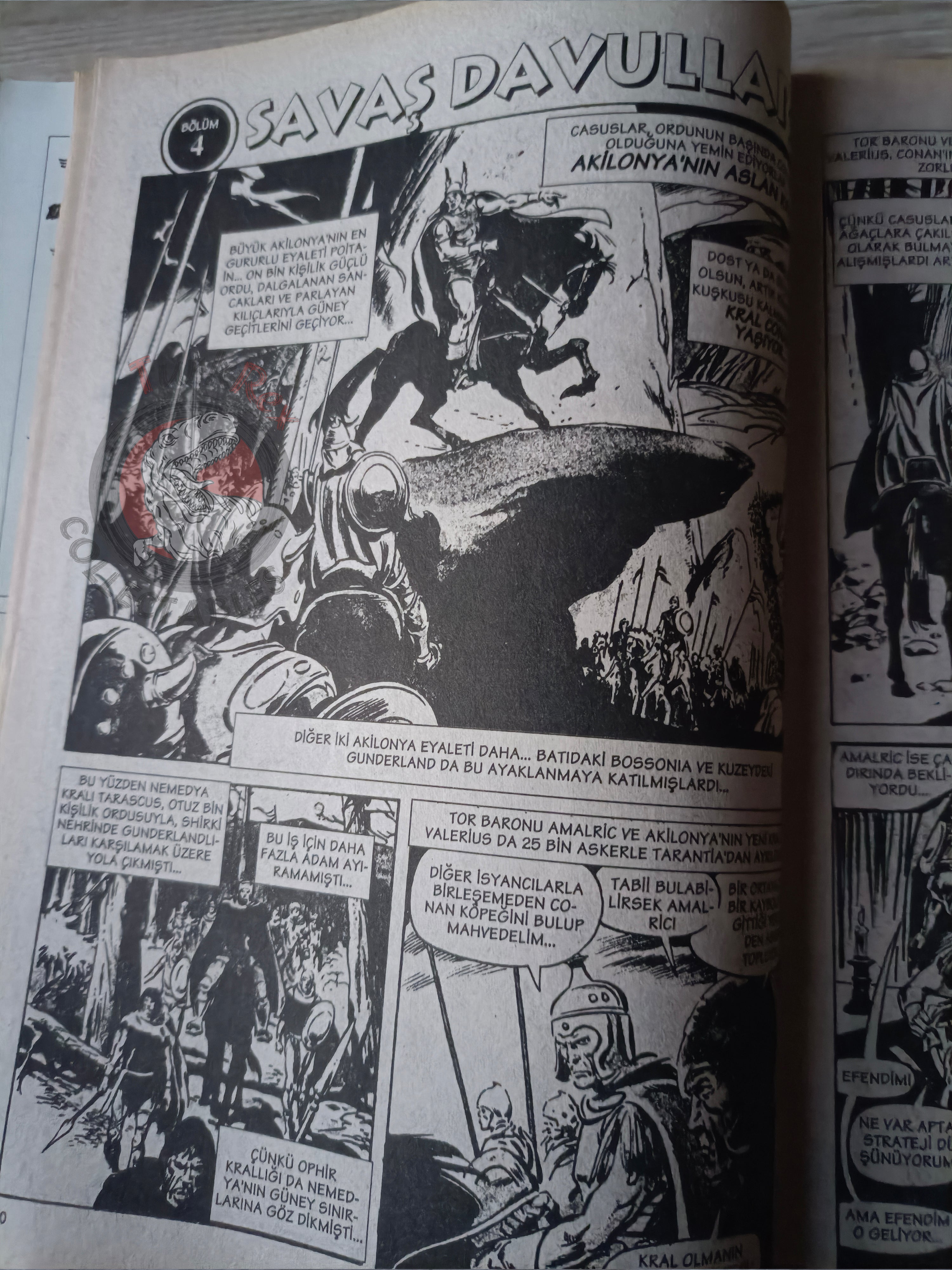 Kral Conan #12 The Savage Sword of #10 Turkish Comic Turkey King-Size Annual #4