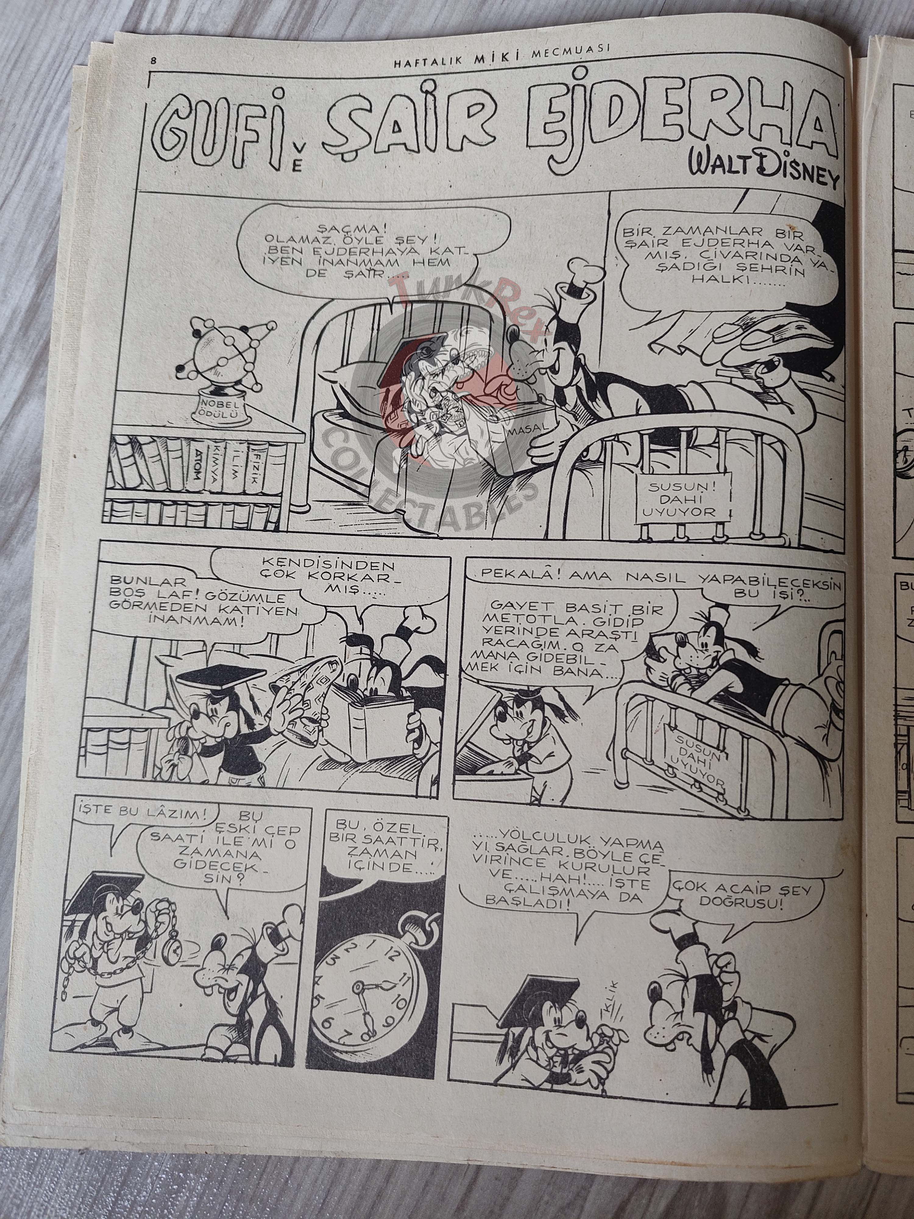 Mickey Mouse Mag #57 1963 Turkish Comic Turkey Walt Disney Donald Duck Goofy