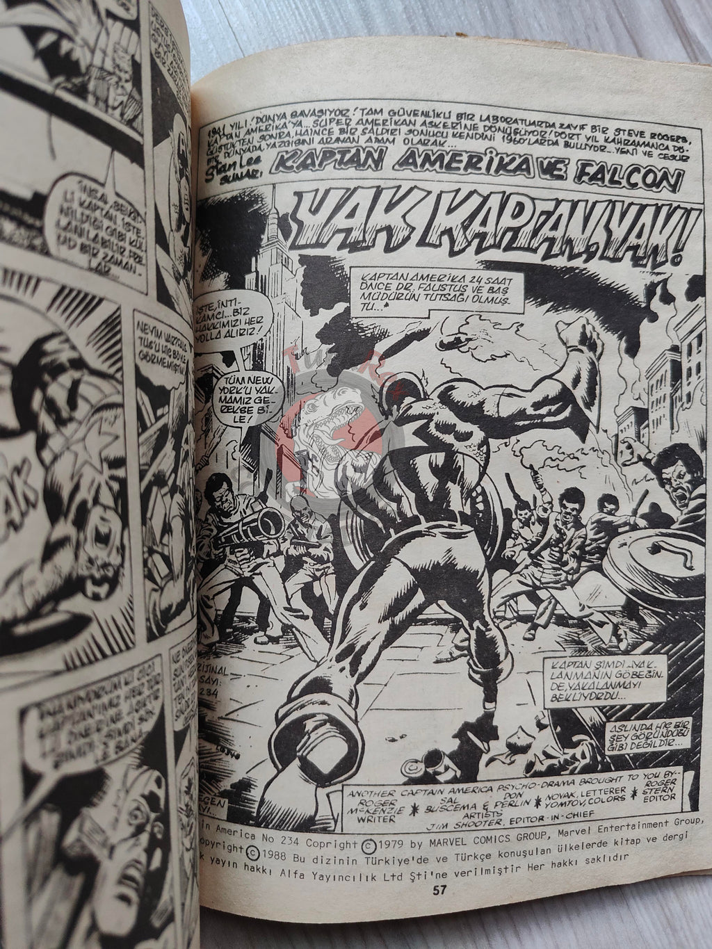 Captain America – Issue #20 1988 Turkish Comic Turkey #231 #232 #233 #234