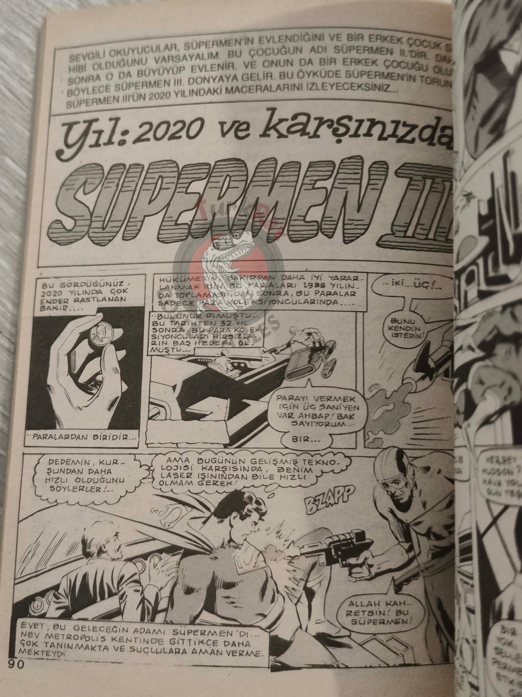 Superman Vol #68 1995 Turkish Comic Turkey #373 #374 #375 Justice League of America