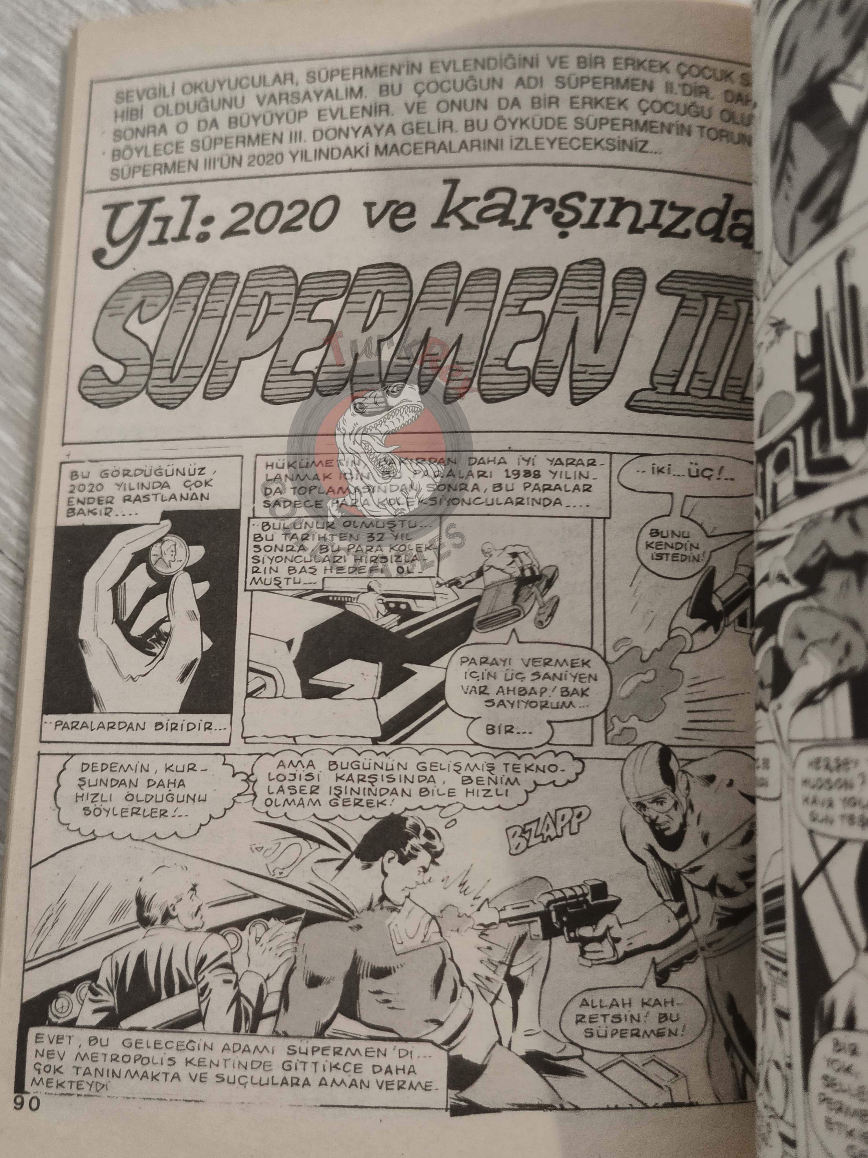 Superman Vol #68 1995 Turkish Comic Turkey #373 #374 #375 Justice League of America