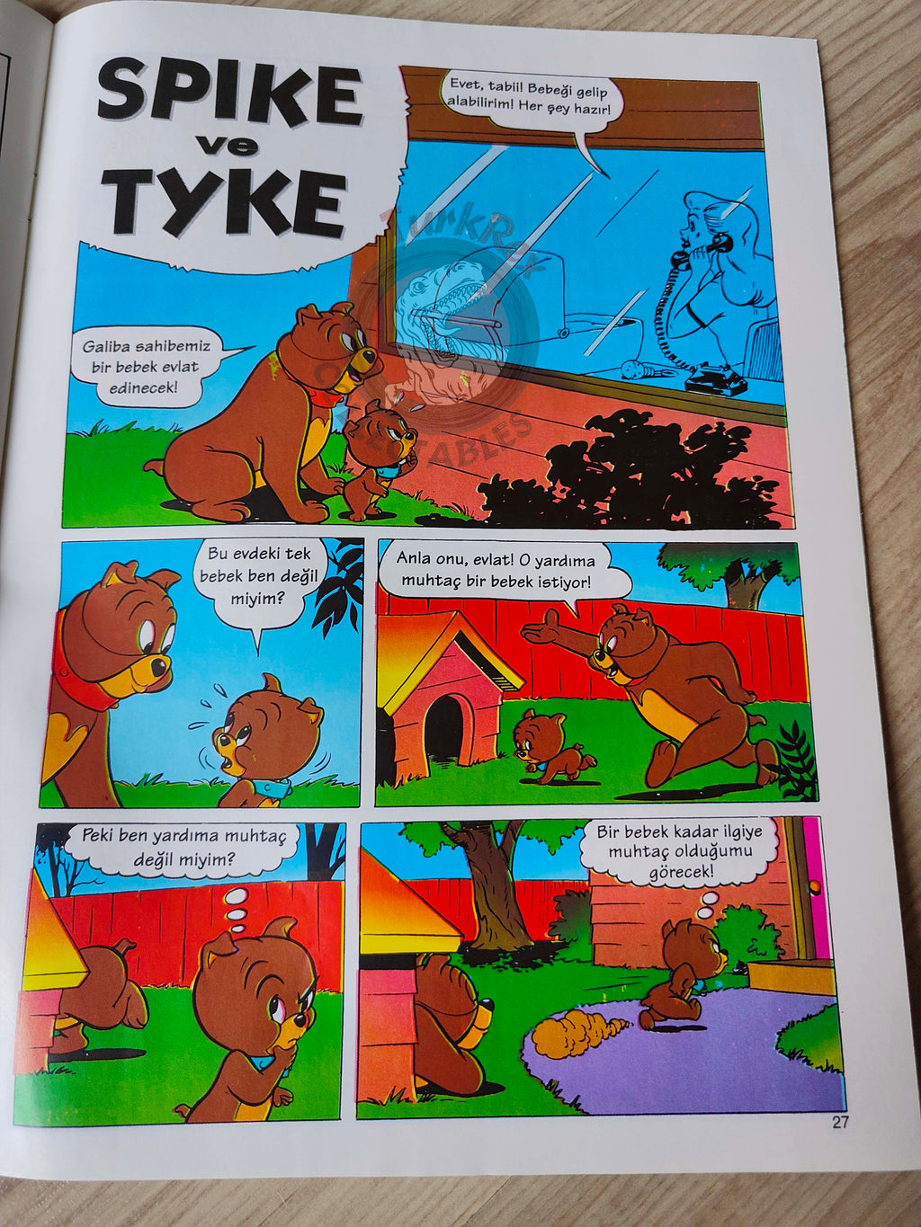 Tom & Jerry Magazine #8 1997 Turkish Comic Turkey Spike and Tyke