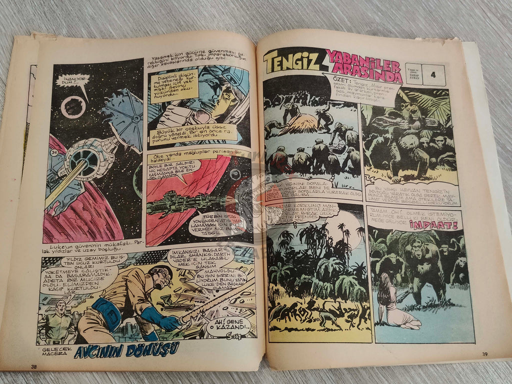 Tercüman Çocuk #33 1982 Turkish Comic Turkey Superman Star Wars #26 The Flintstones Thorgal