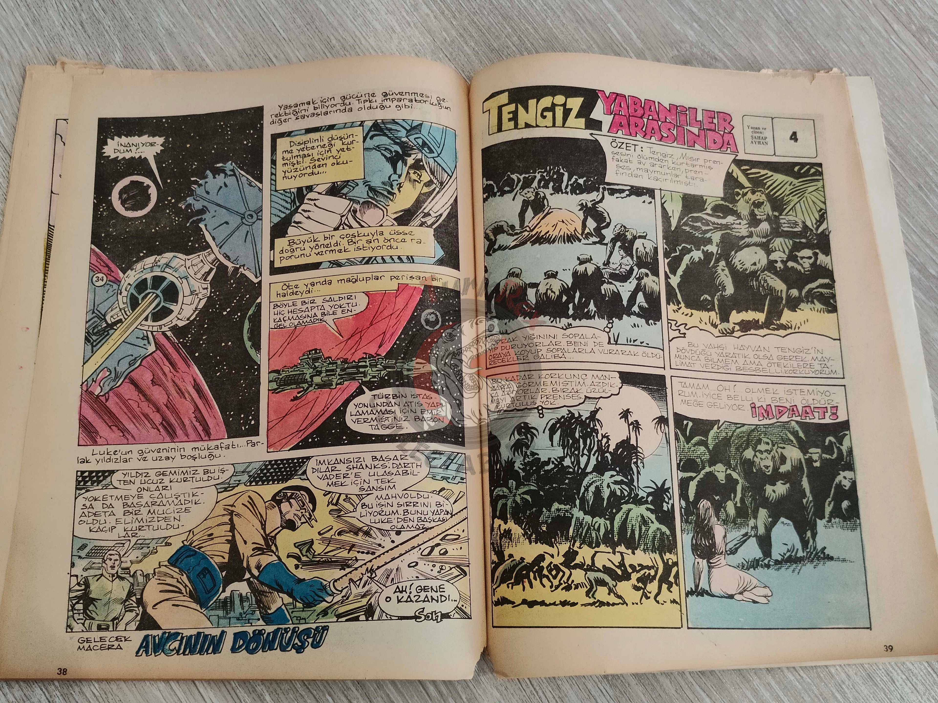 Tercüman Çocuk #33 1982 Turkish Comic Turkey Superman Star Wars #26 The Flintstones Thorgal