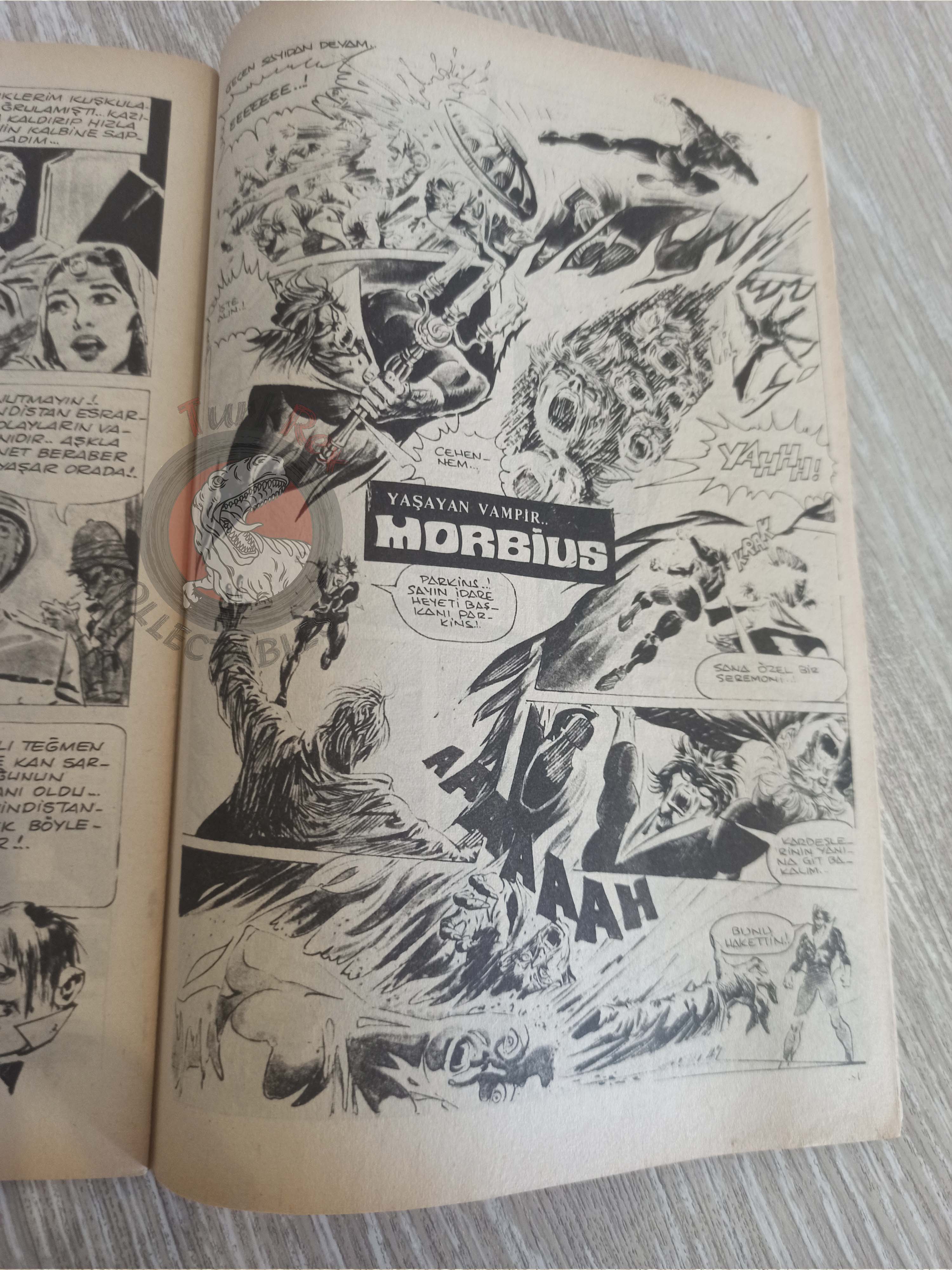 Vampirella #15 1977 Turkish Comic Turkey Warren Publishing cover Vampiress Carmilla #50 Morbius