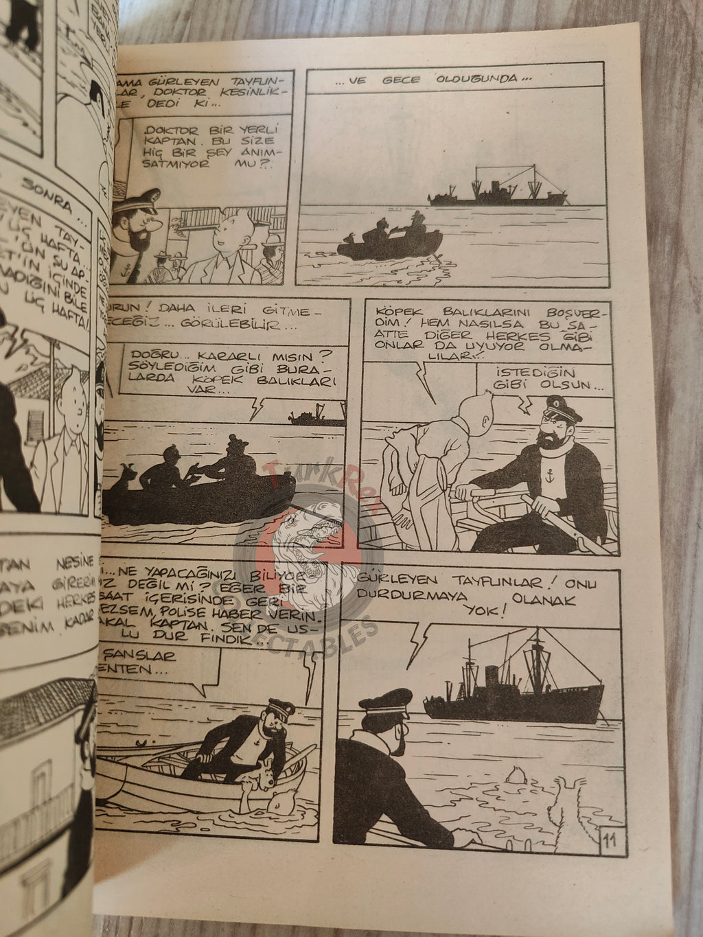 Tintin –  Prisoners of the Sun 1980s Turkish Edition Comic Turkey Complete