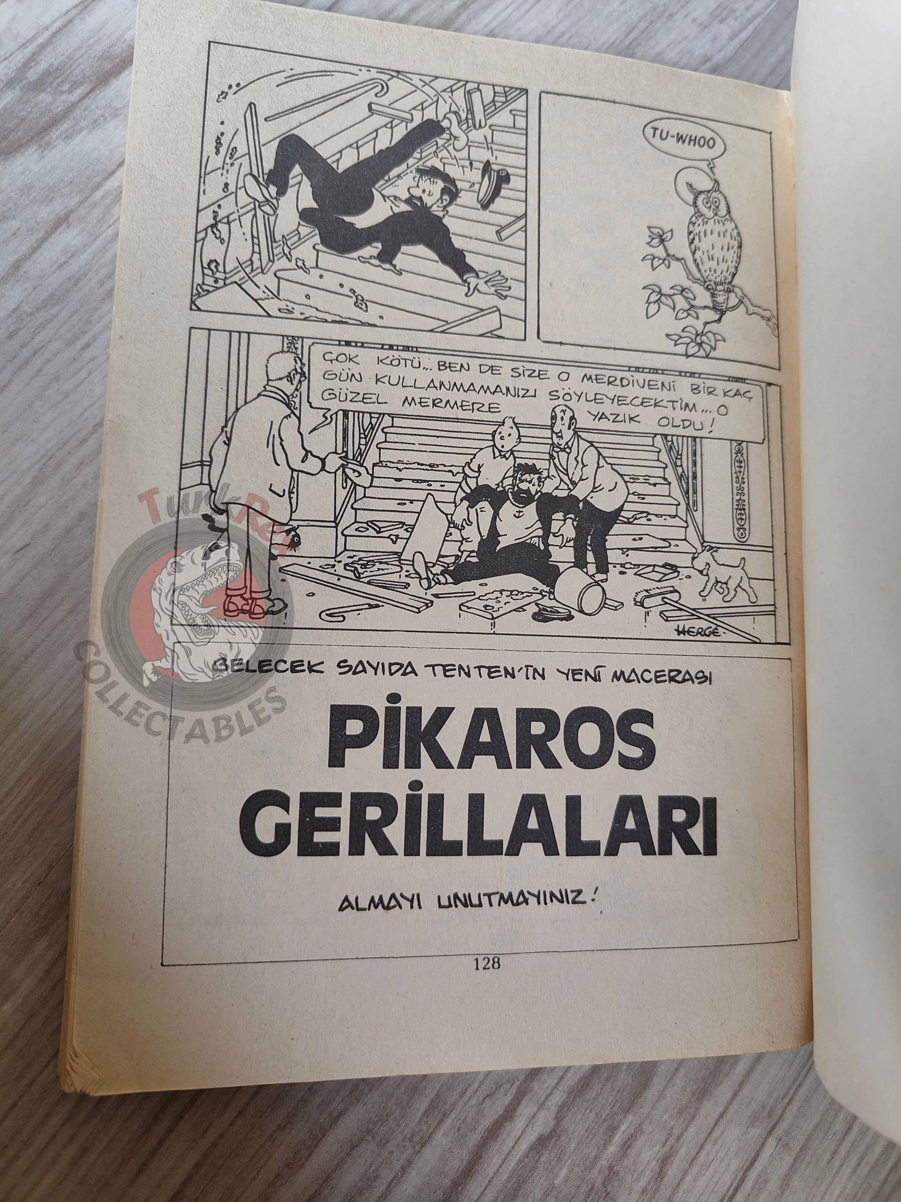Tintin – The Castafiore Emerald early 1980s Turkish Edition Comic Turkey 1