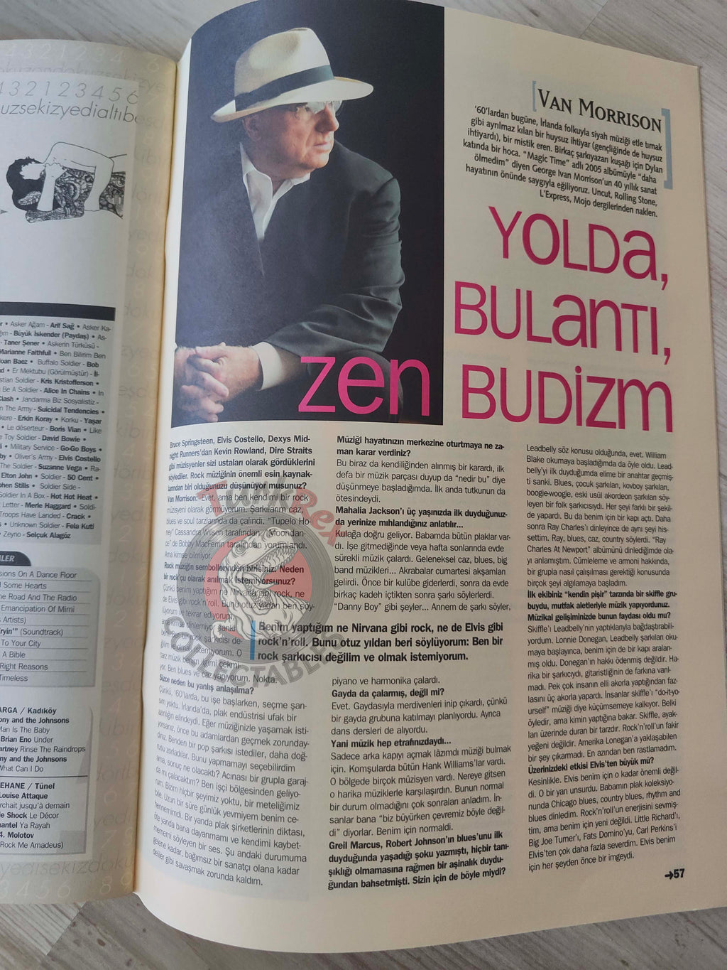 Roll 2005 John Lennon Turkish Mag Turkey The Beatles Van Morrison Green Day Bob Dylan