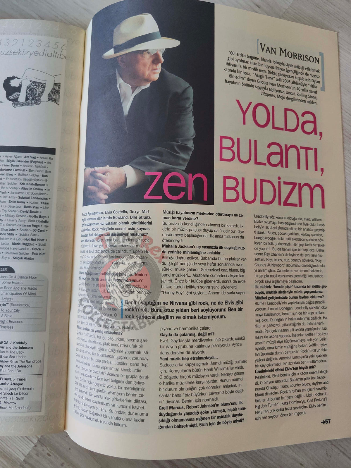 Roll 2005 John Lennon Turkish Mag Turkey The Beatles Van Morrison Green Day Bob Dylan