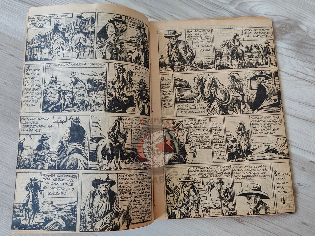 1001 Roman 1942 The Heroic Cavalryman Turkish Comic Mag Turkey